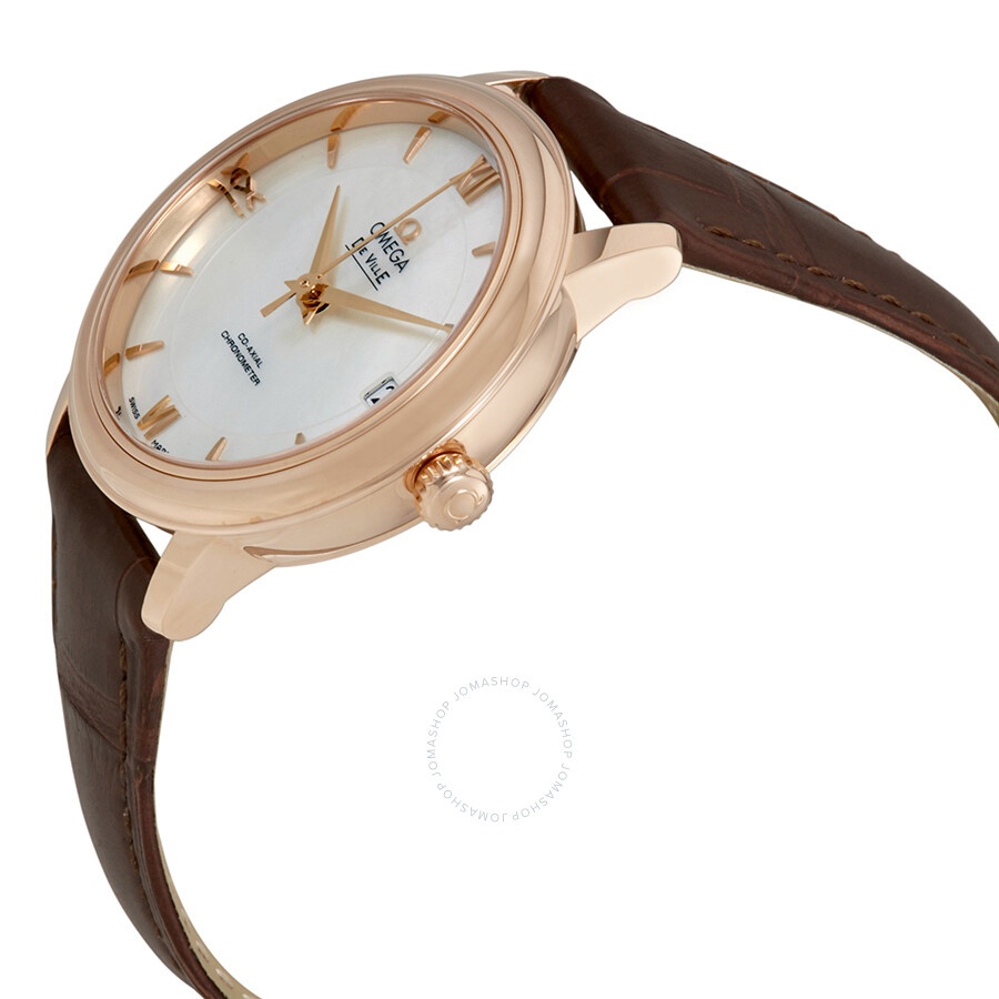 Omega De Ville Automatic Mother of Pearl Dial Ladies Watch 424.53.33.20.05.001 - 2