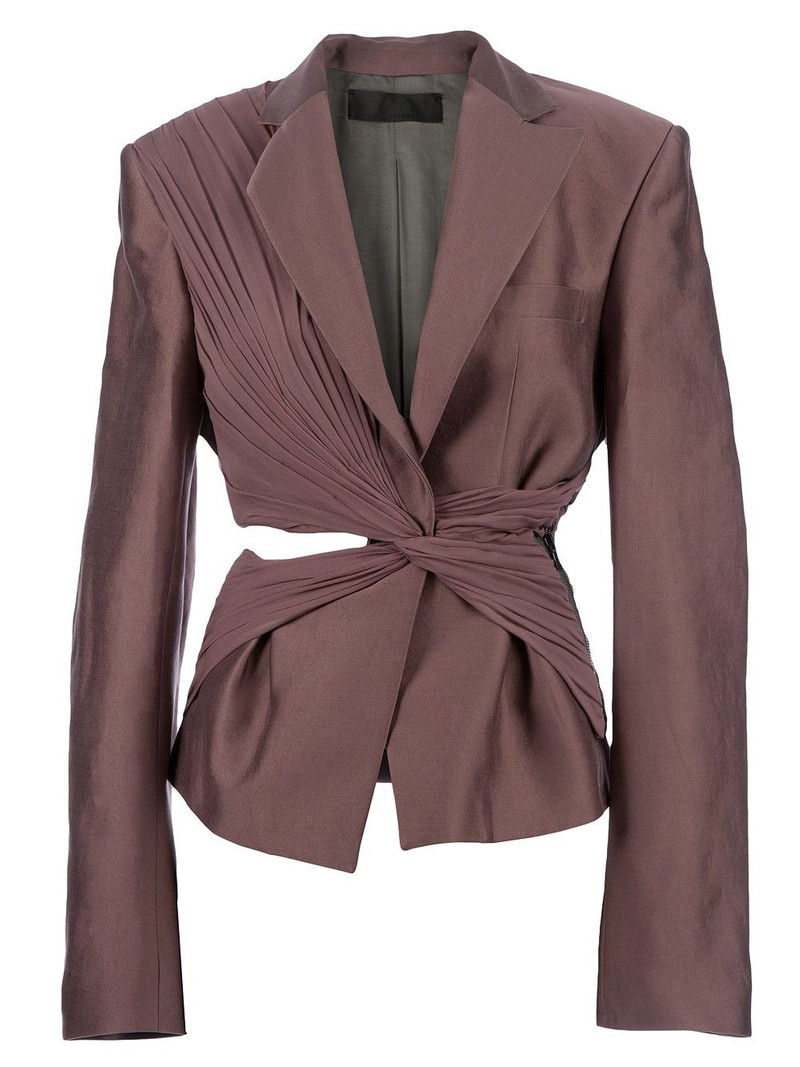 twist detailed jacket 1