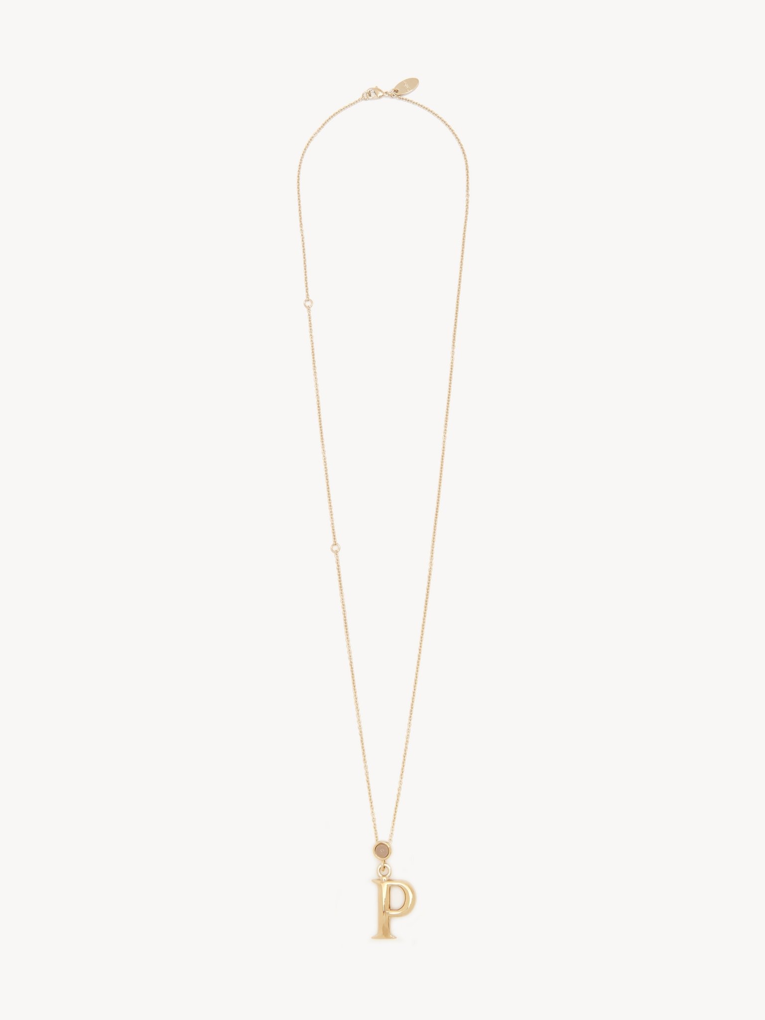 ALPHABET NECKLACE WITH PENDANT P - 1