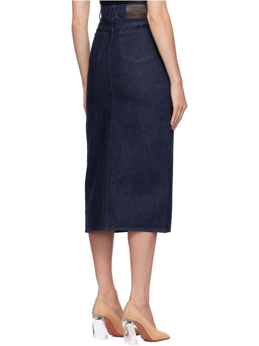 Indigo Ille Denim Midi Skirt - 3