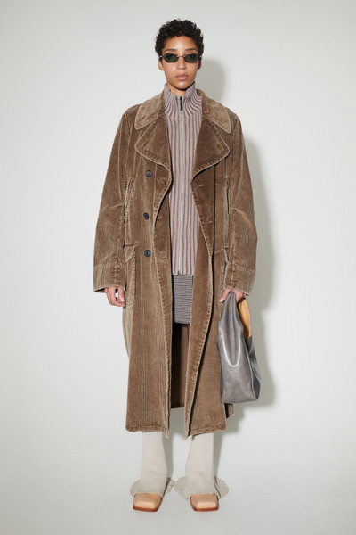 Our Legacy Biker Trench Brown Enzyme Cord outlook