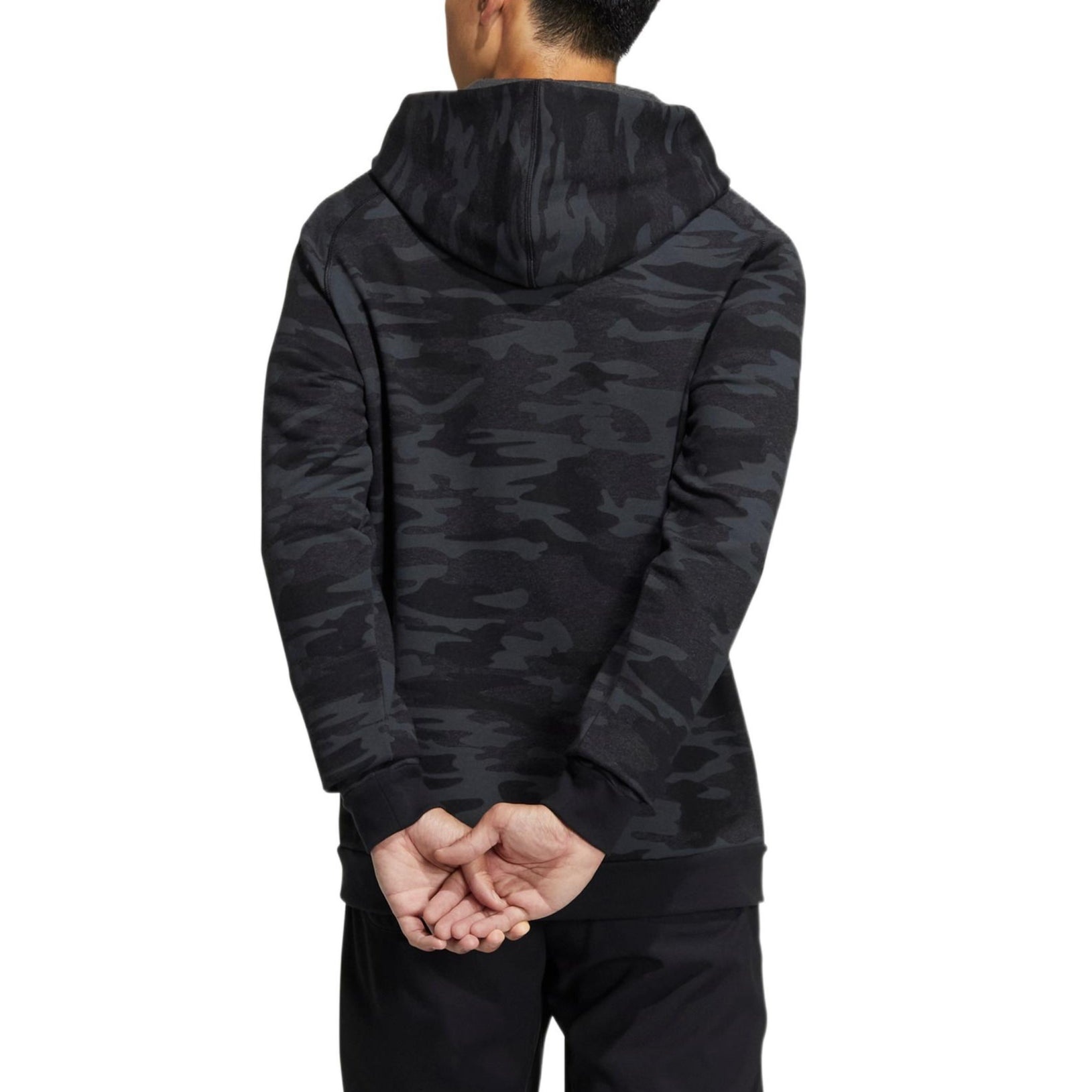 adidas Camouflage Kangaroo Pocket Hooded Long Sleeves Hoodie Men's Black HG3235 - 3