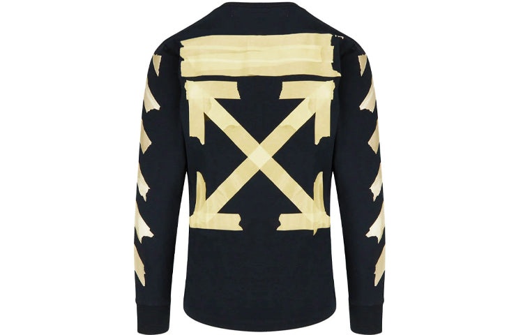 Off-White Tape Arrows Long Sleeve T-Shirt 'Black' OMAB001R201850021048 - 2