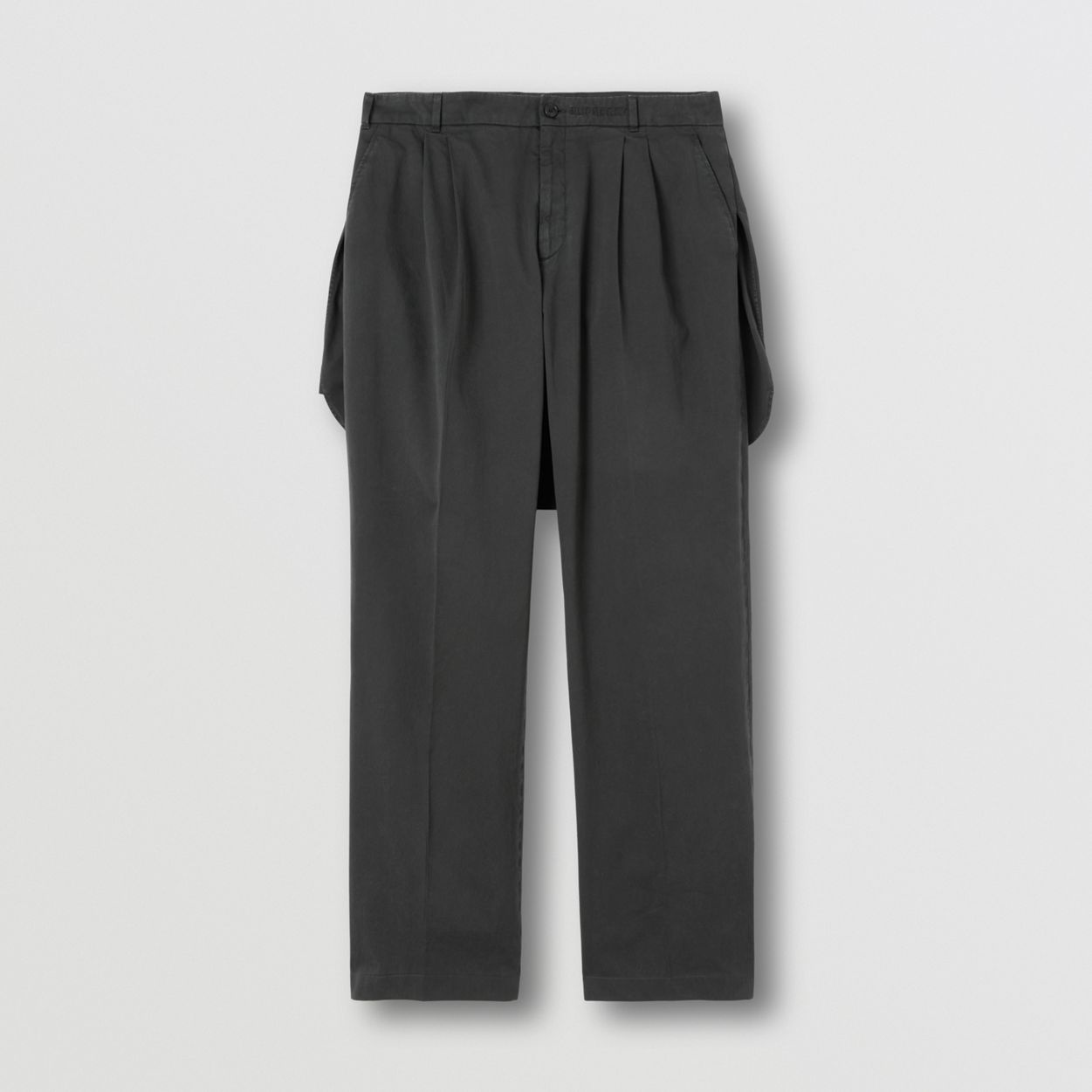 Panel Detail Wool Wide-leg Trousers - 1