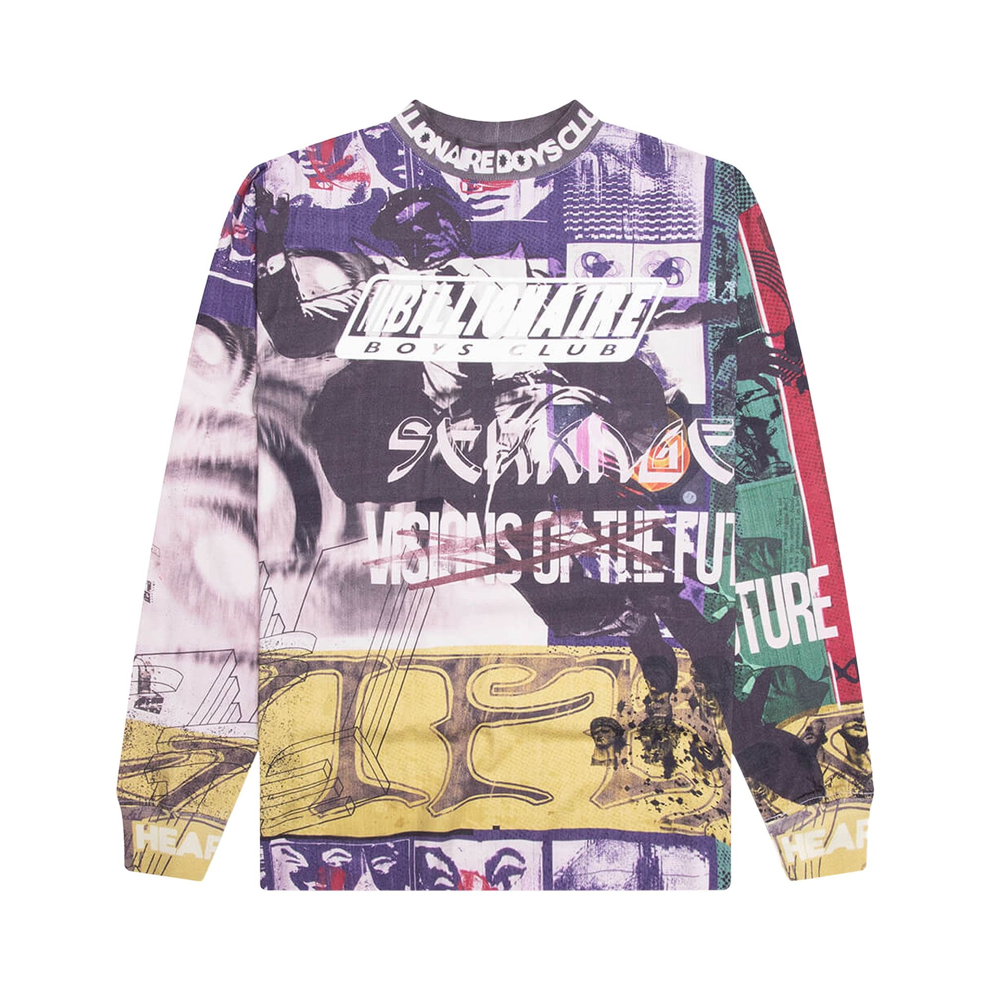 Billionaire Boys Club Motto Jersey Long-Sleeve Tee 'White' - 1