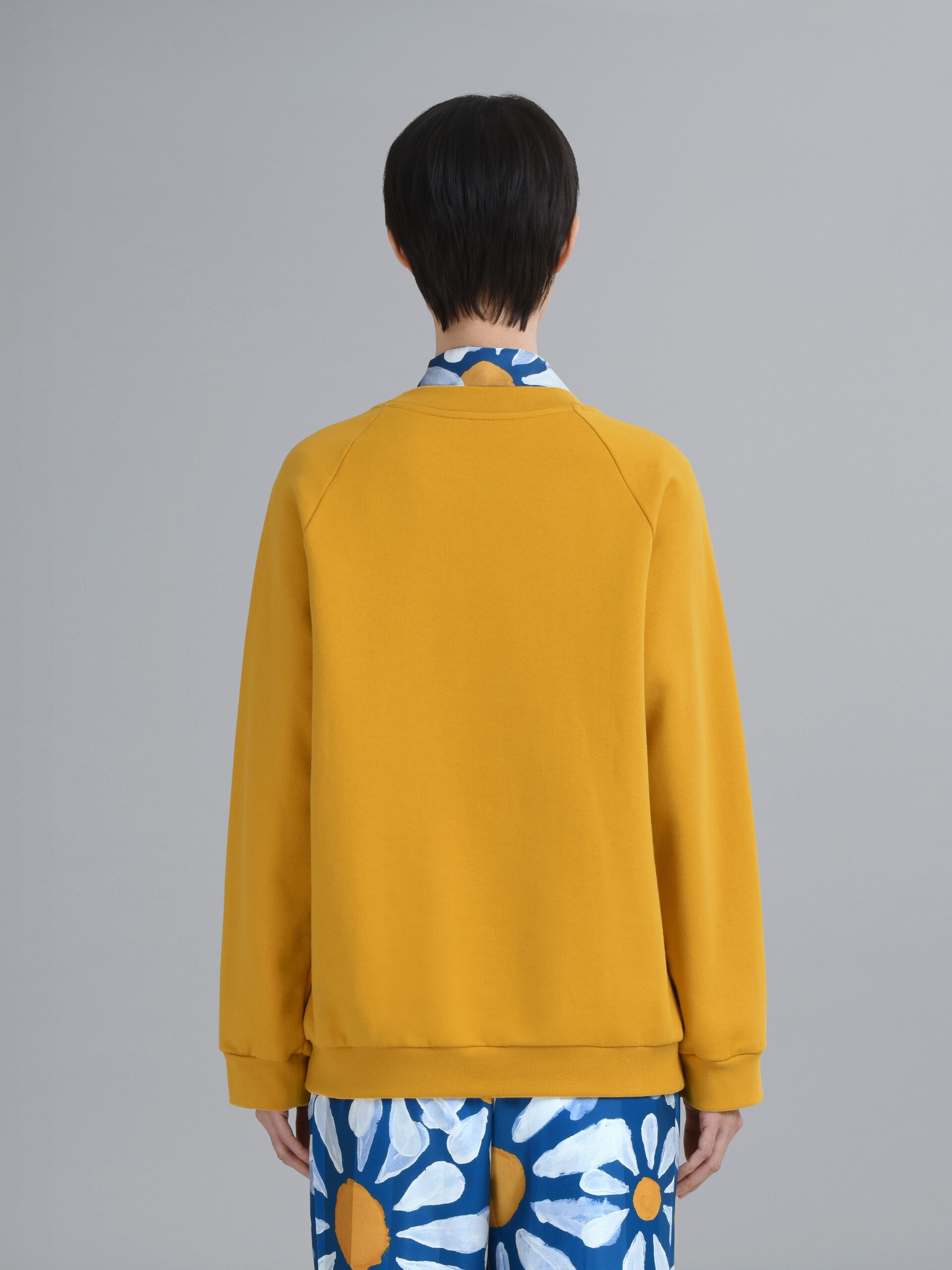 DAISY LOGO PRINT COTTON CREWNECK SWEATSHIRT - 3
