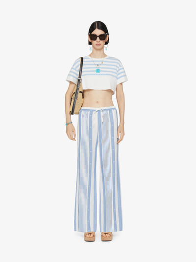 Givenchy PANTS IN COTTON AND LINEN WITH 4G STRIPES outlook