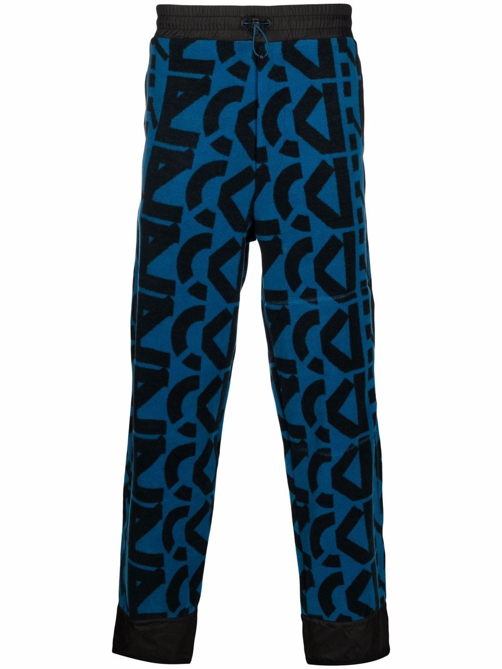 monogram-print fleece track pants - 1