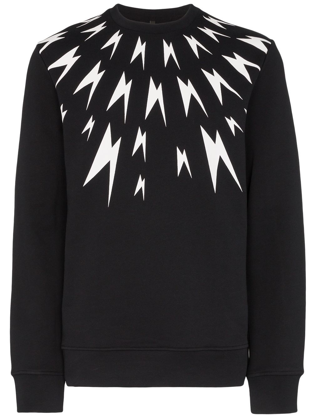 Meteorites lightning print sweatshirt - 1