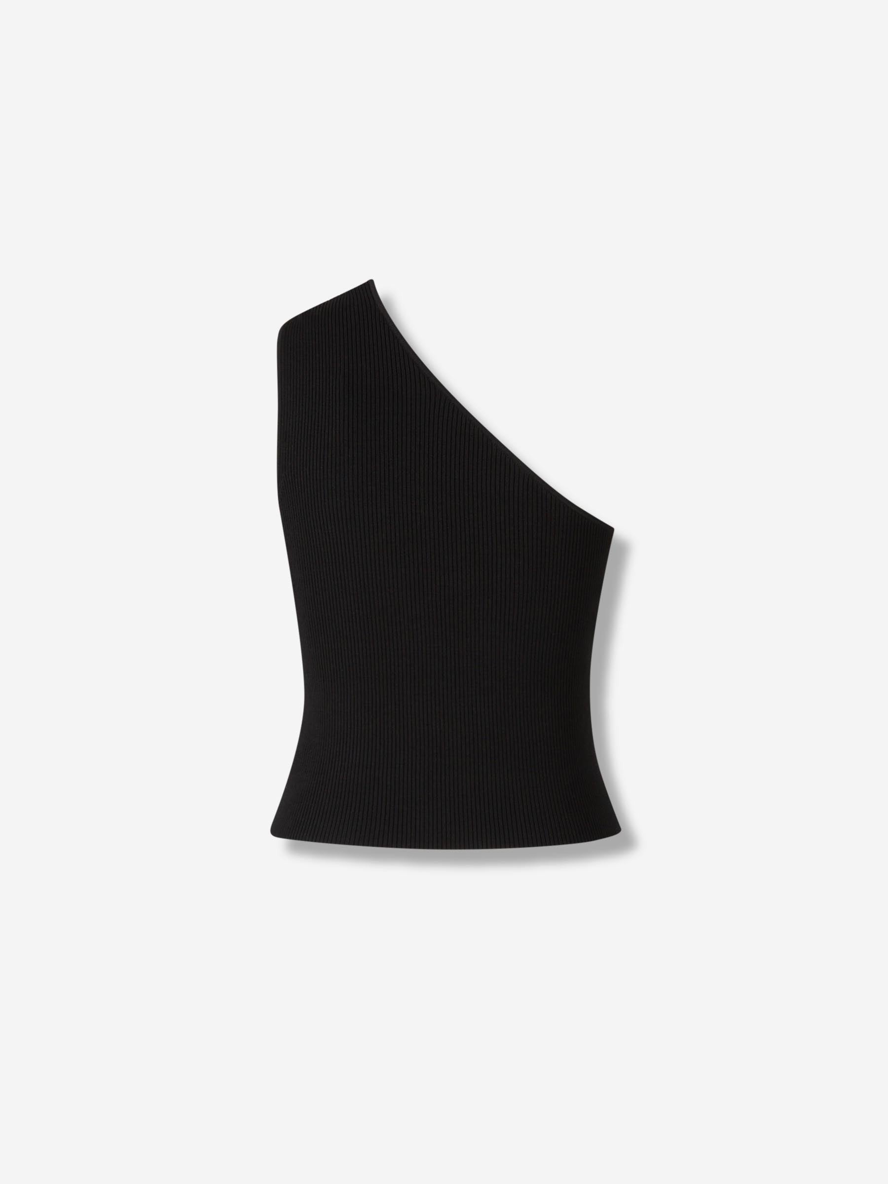 ASYMMETRICAL RIBBED TOP - 2