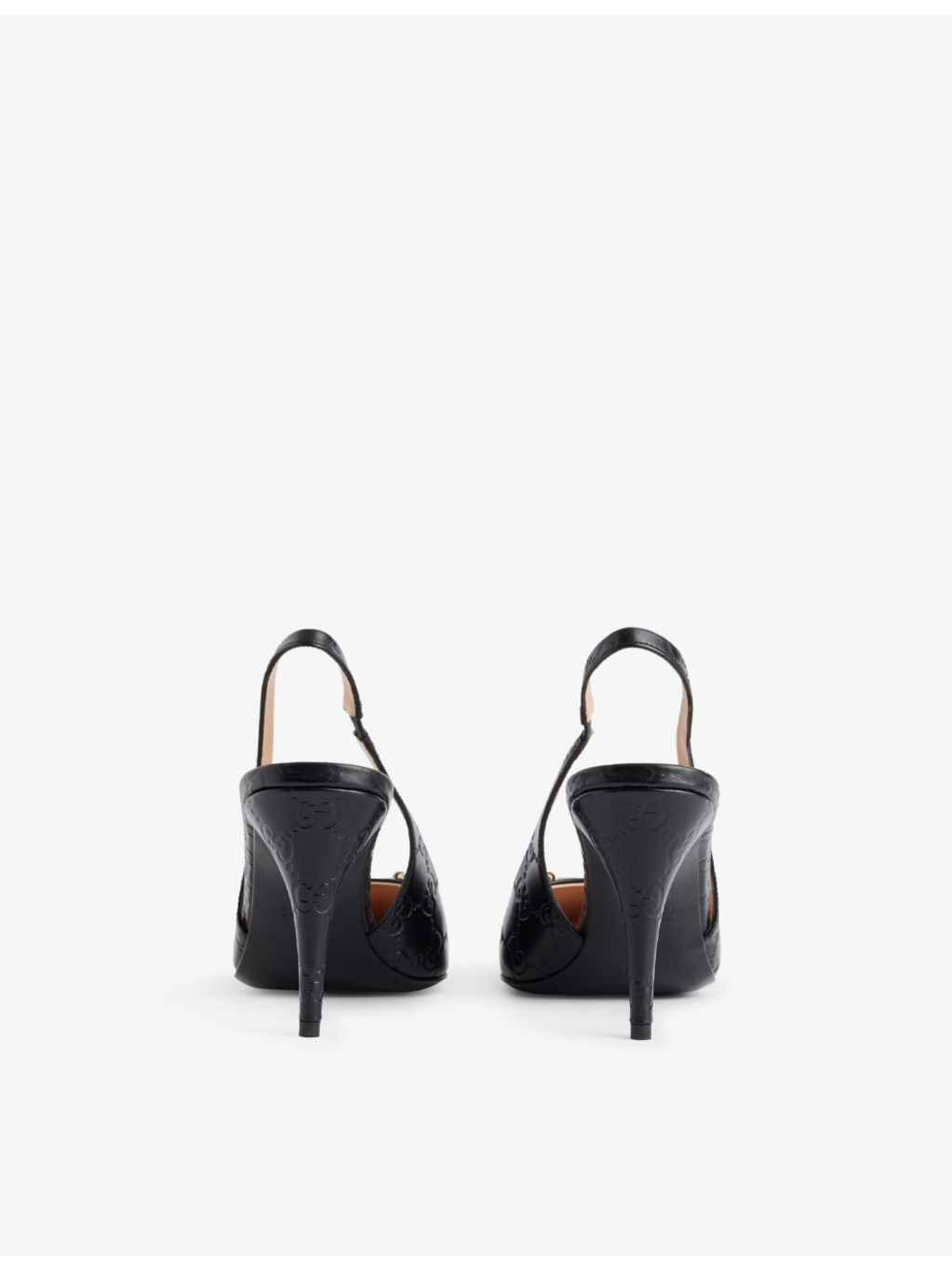 Erin GG horsebit heeled leather pumps - 4