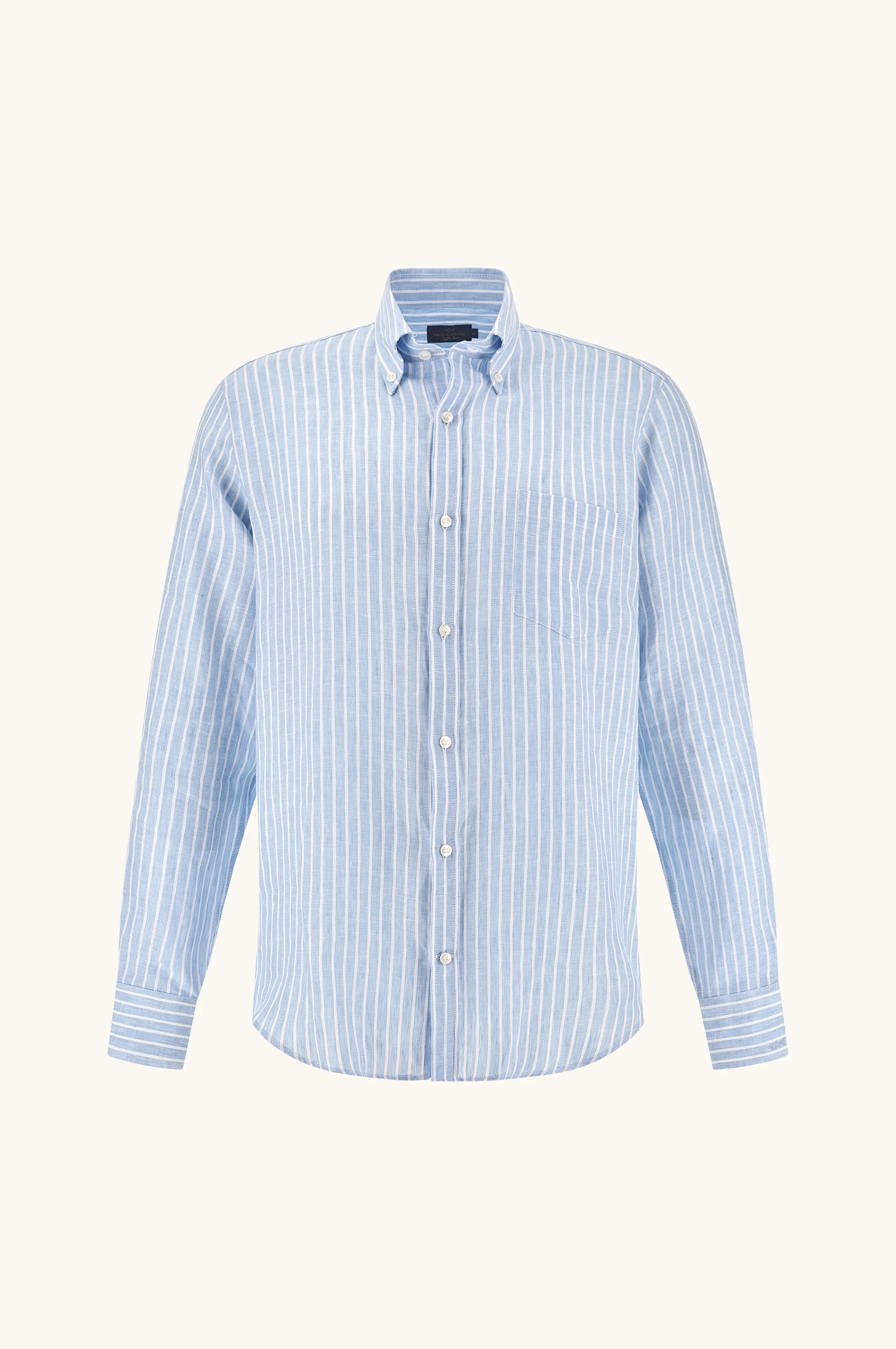 SOFFIO LINEN SHIRT WITH STRIPED PATTERN - 1