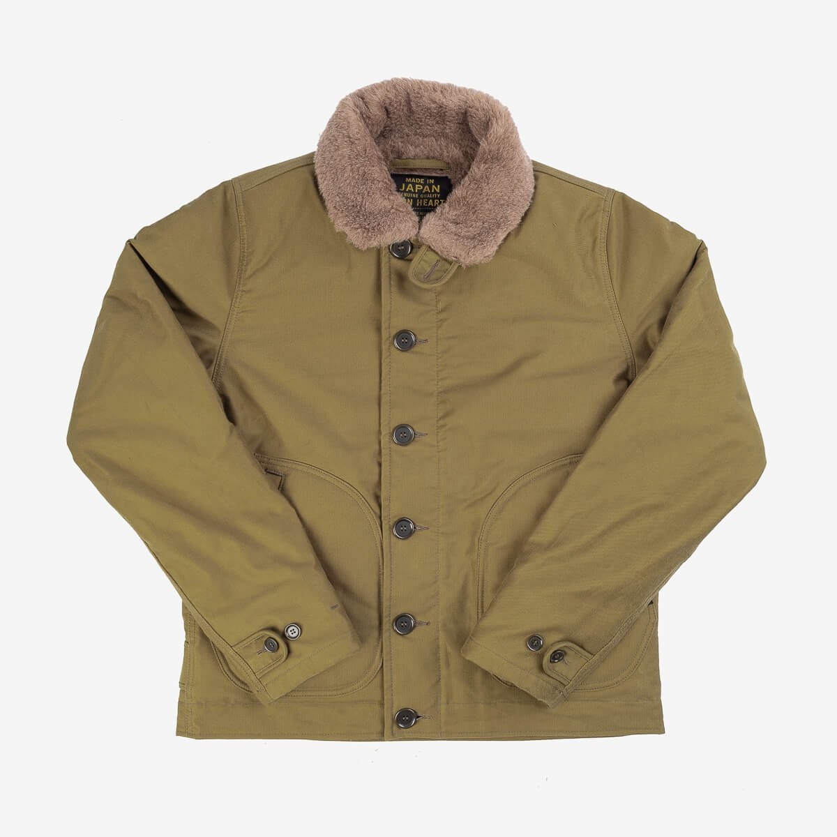 IHM-35-KHA Whipcord N1 Deck Jacket - Khaki - 1