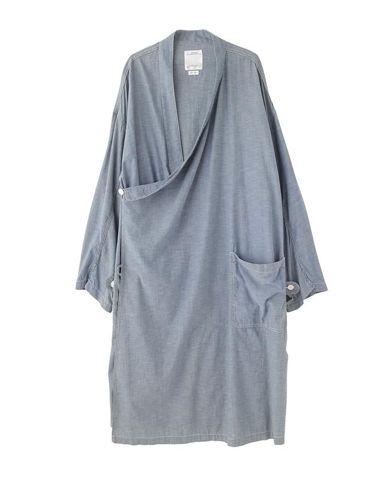 GYALPO ROBE (C/SI CHAMBRAY) INDIGO - 1