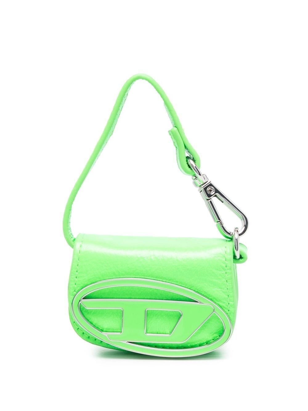 neon green micro purse - 1