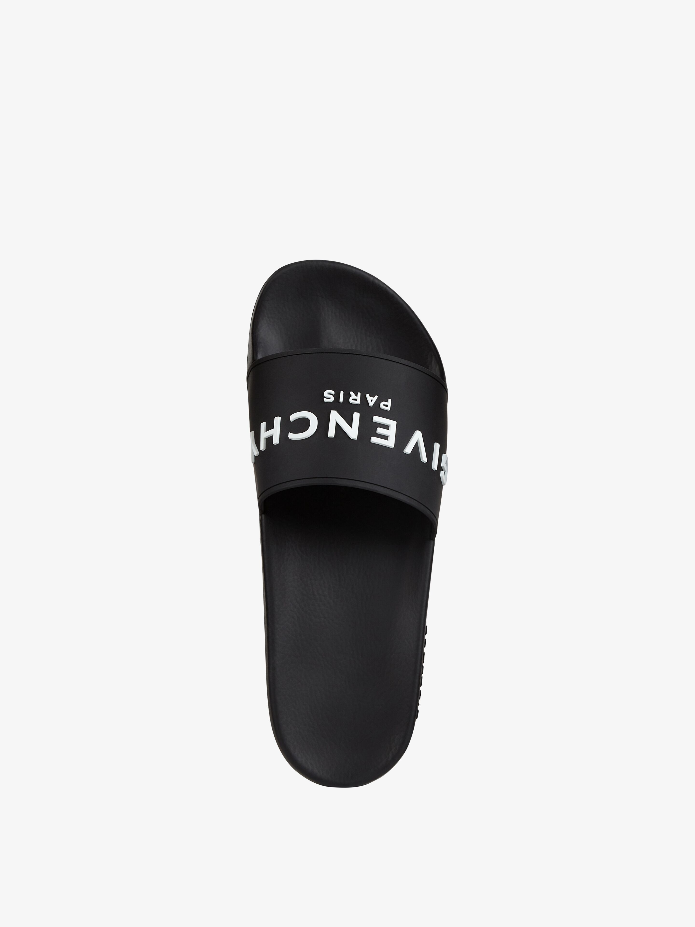 SLIDE FLAT SANDALS IN RUBBER - 5