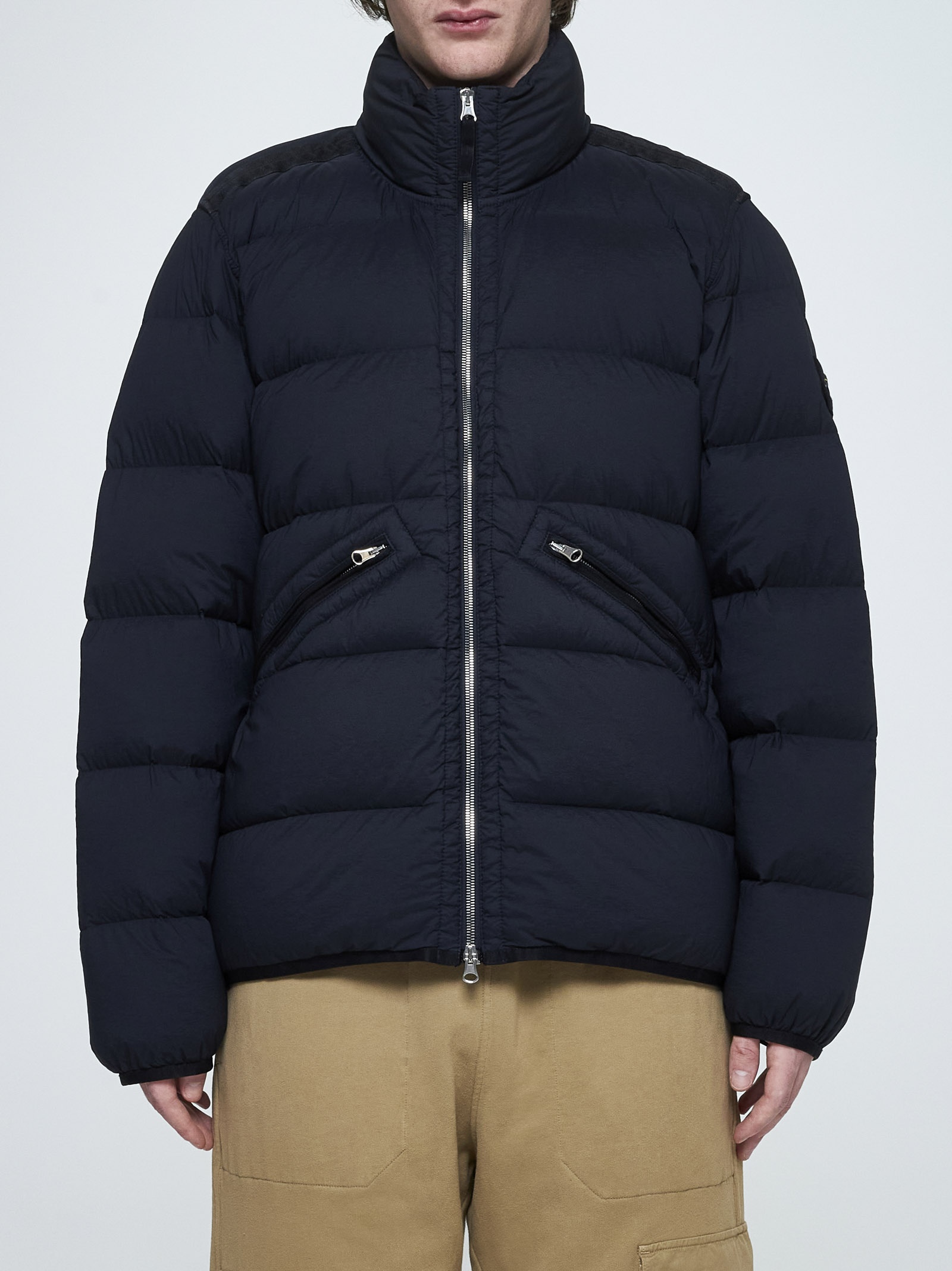 Quilted nylon down jacket - 2