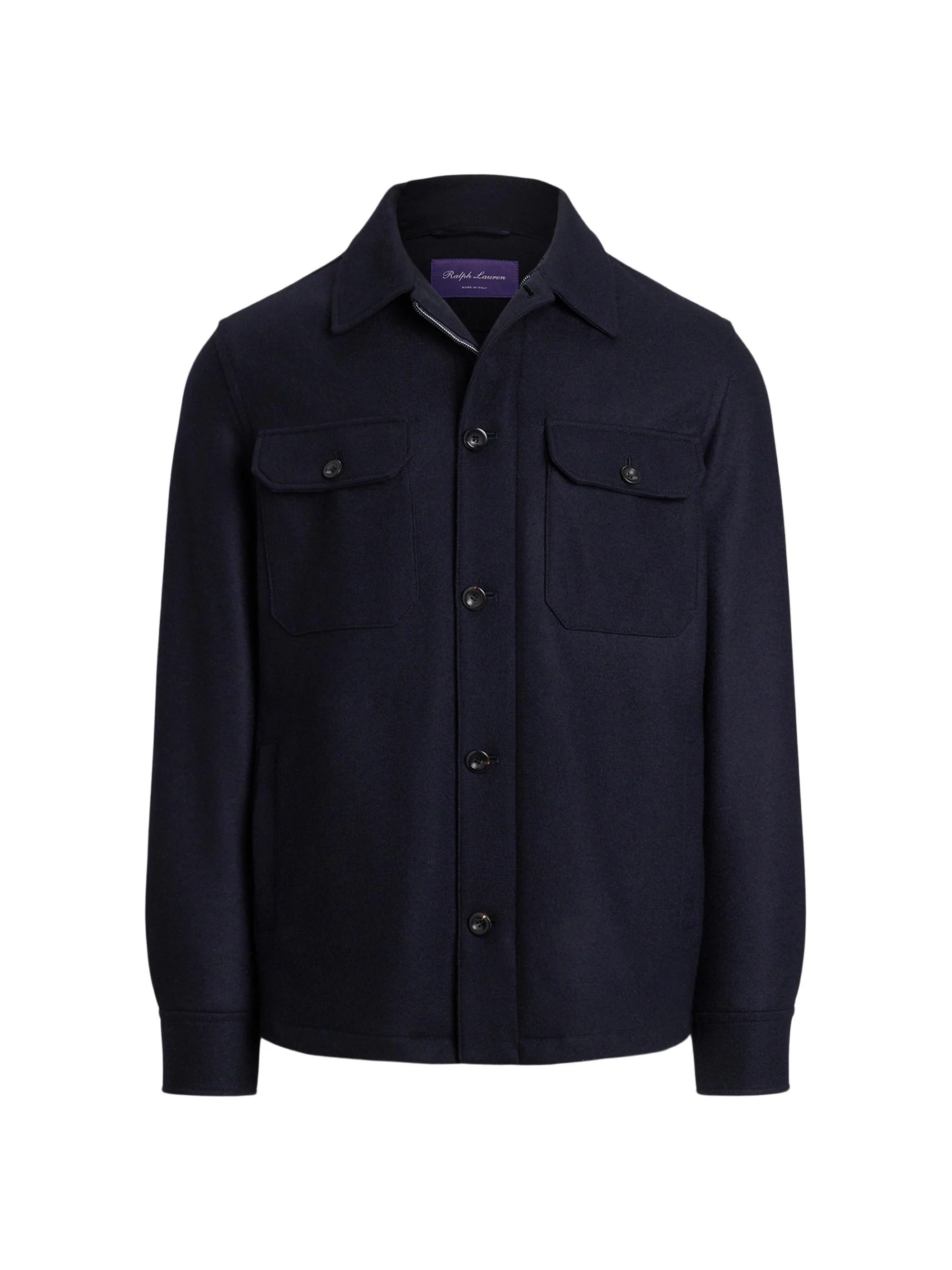 Men's Felton Cashmere-Blend Shirt Jacket - Classic Chairman Navy - 1