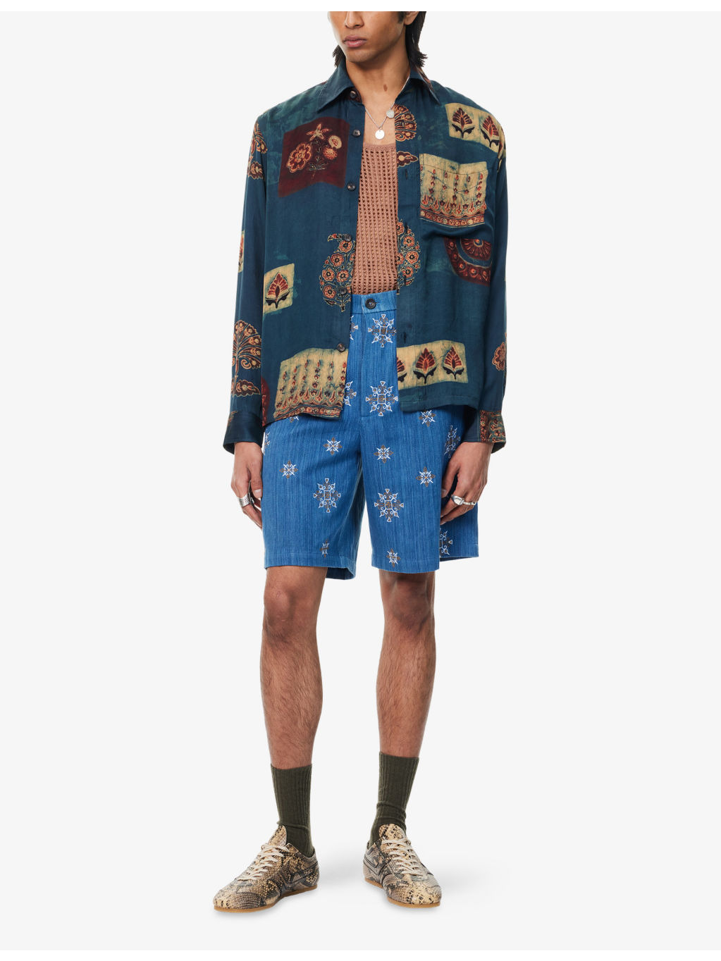 Camp Graphic-Print Silk Shirt - 2