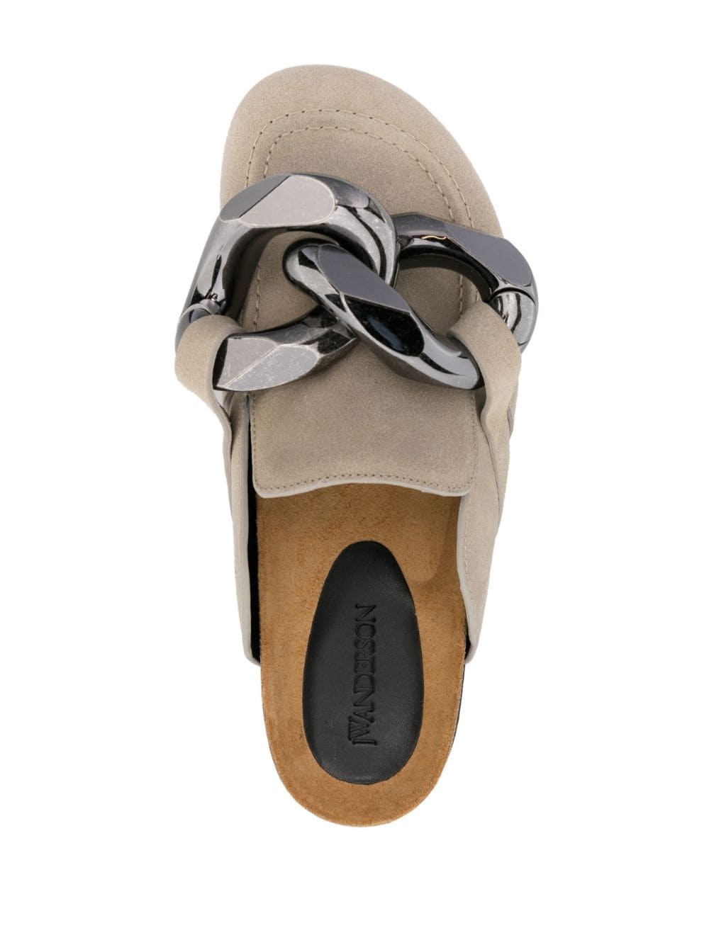 Chain suede mules - 4