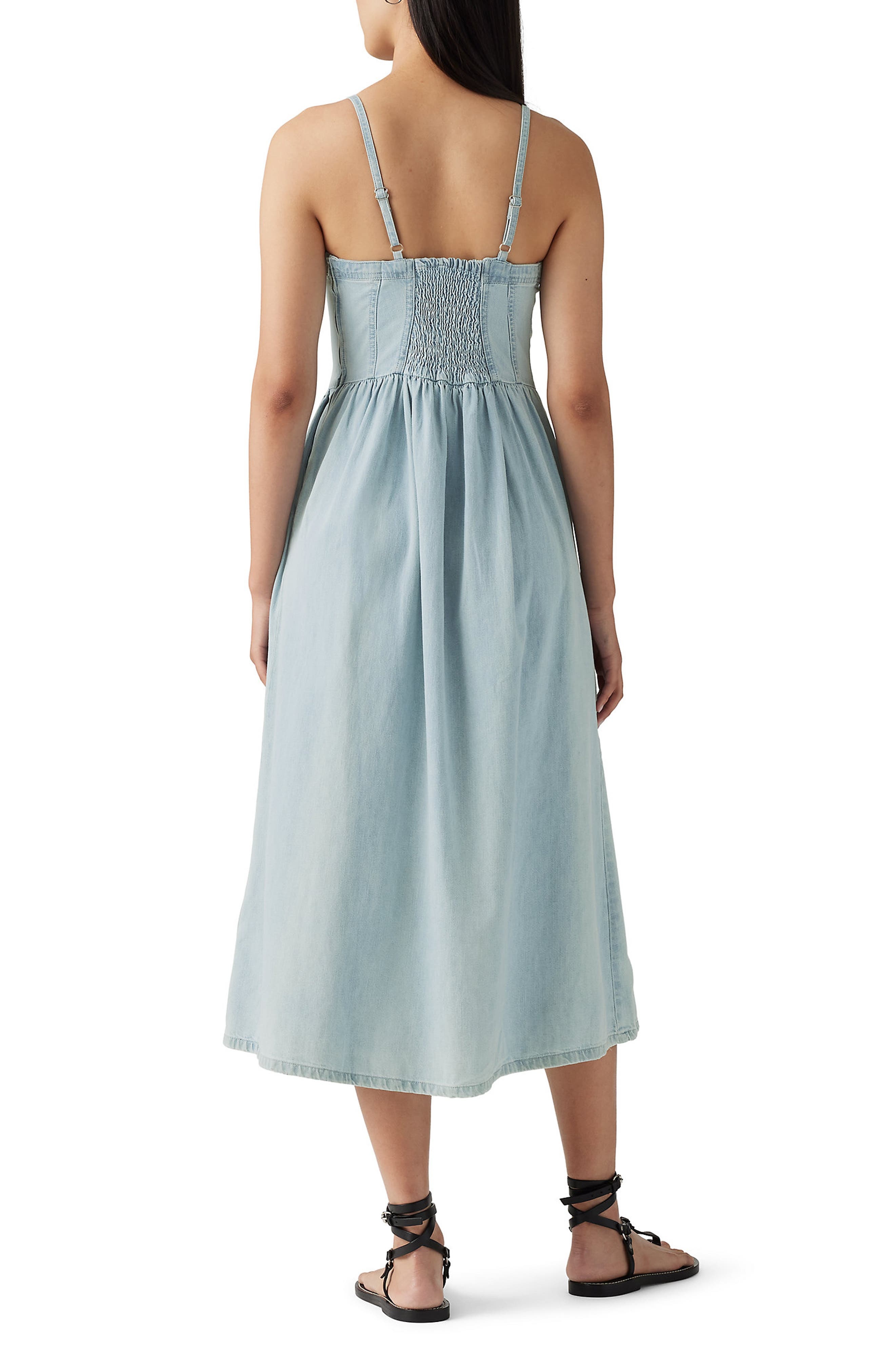 levi's Alessie Bustier Denim Dress in Rounded The Corner at Nordstrom - 2