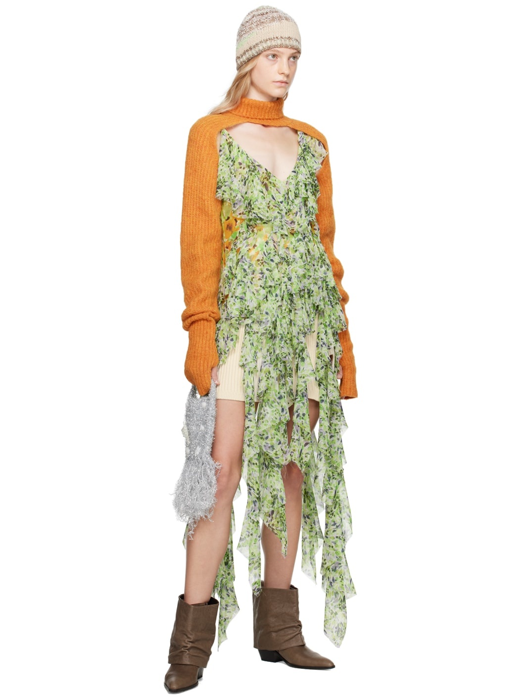 Off-White Slit Miniskirt - 4