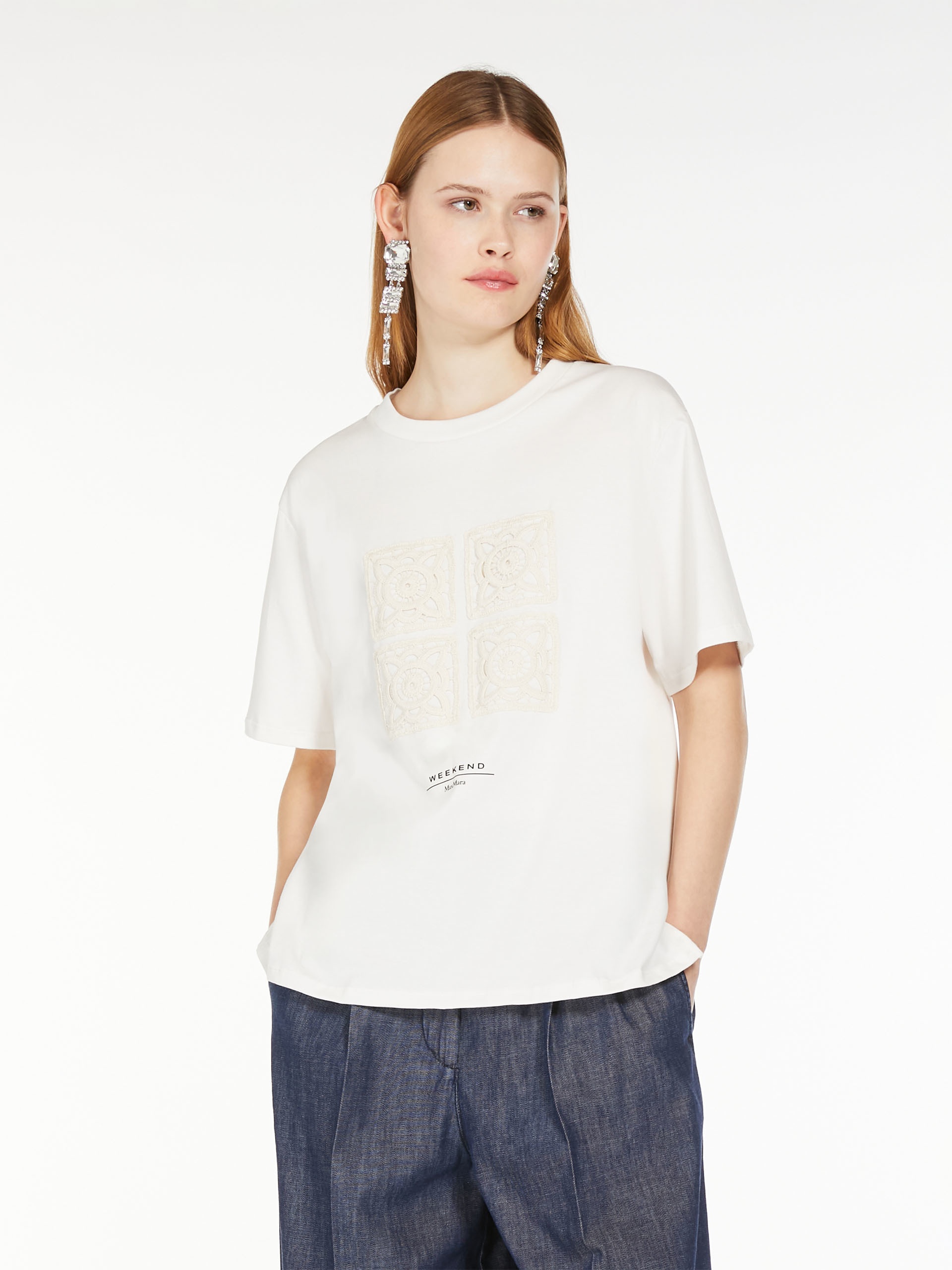 BARBANO Cotton T-shirt with embroidered lettering detail - 5