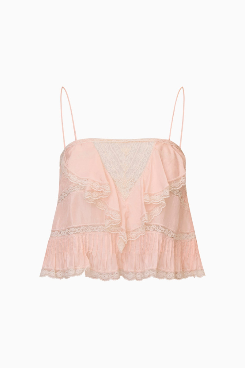 Ondeline Silk Lace Ruffle Cami 1
