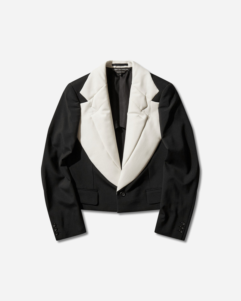 Men's Double-Lapels Blazer Black / Natural 1
