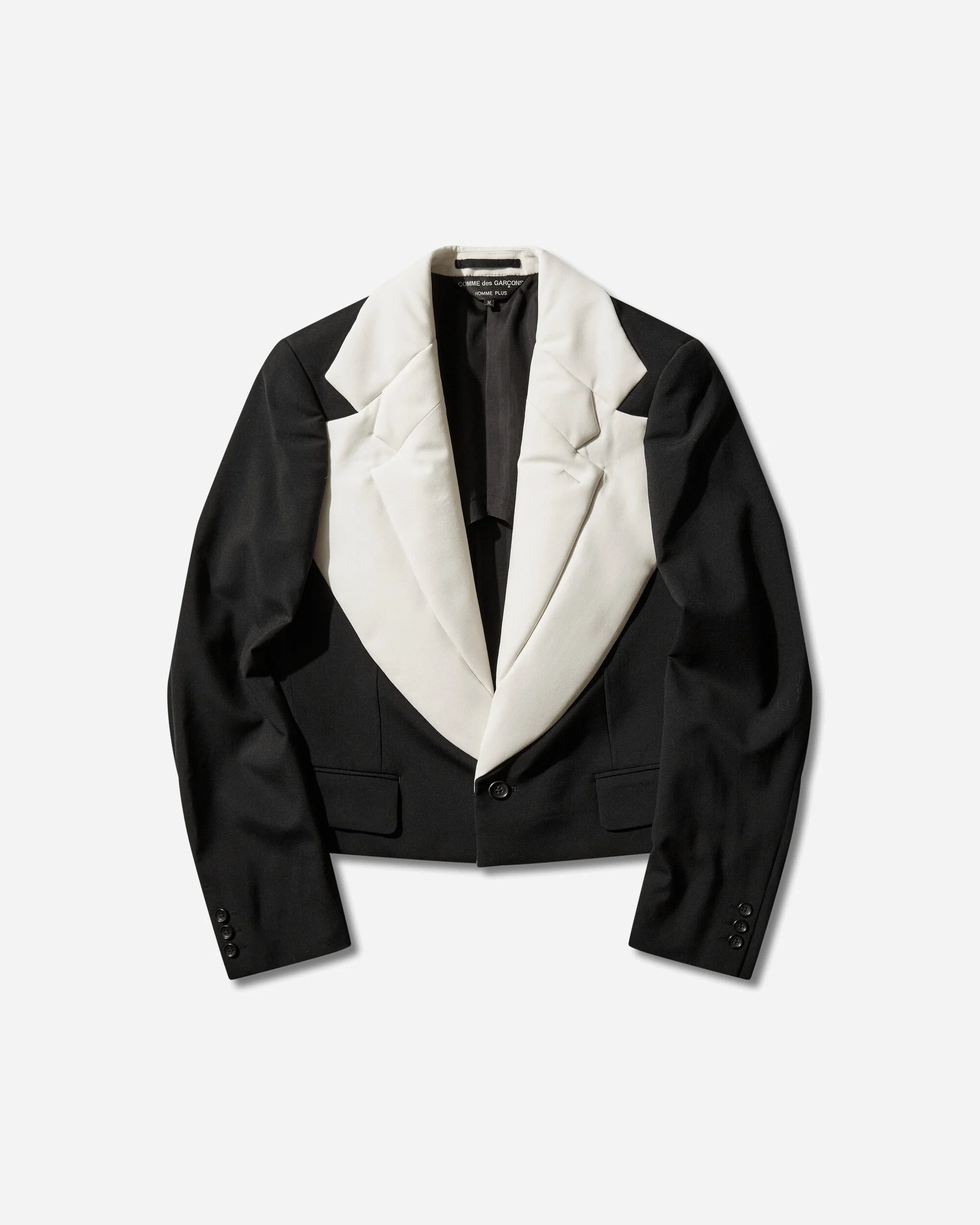 Men's Double-Lapels Blazer Black / Natural - 1