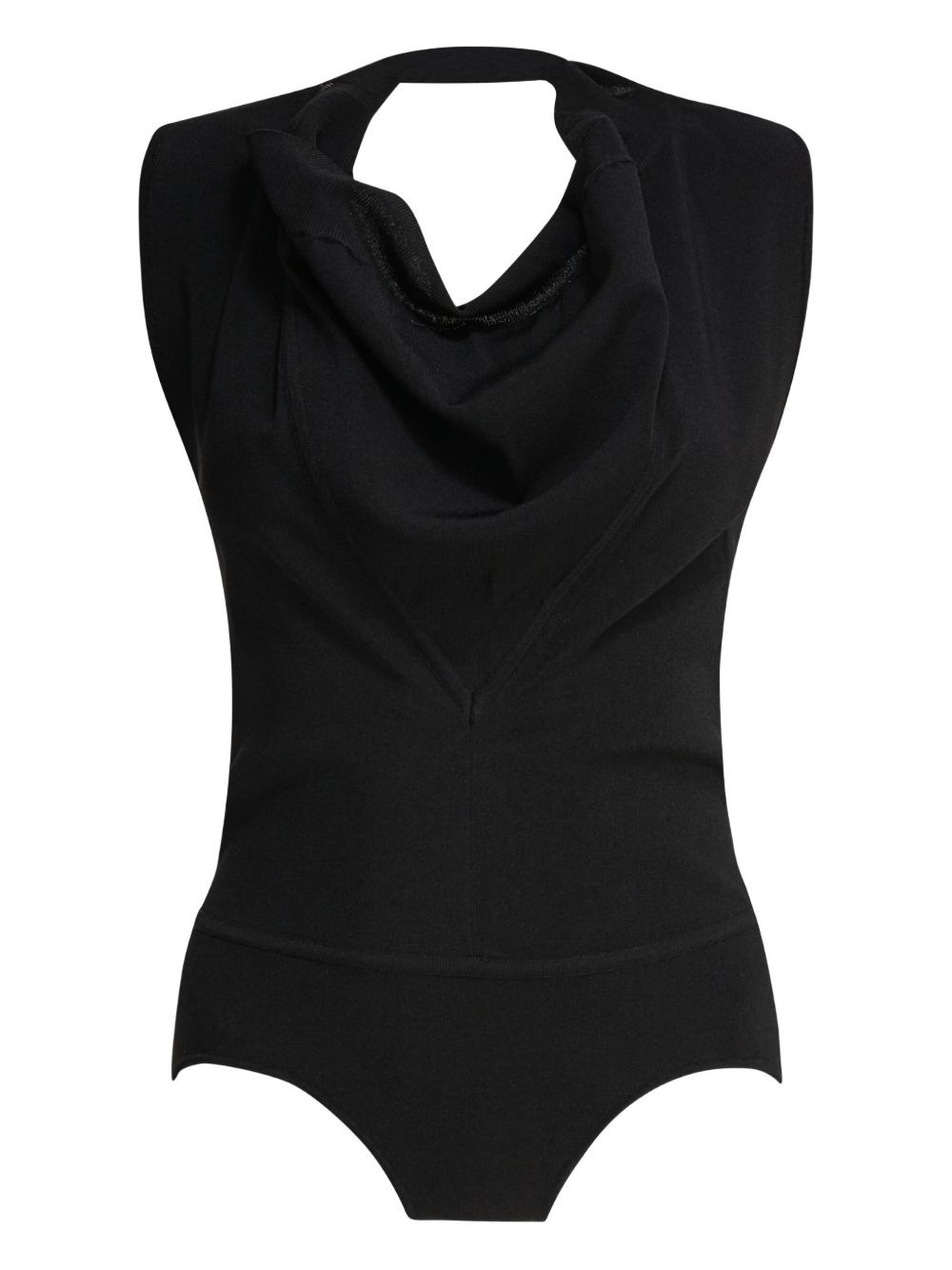 cowl-neck bodysuit - 1