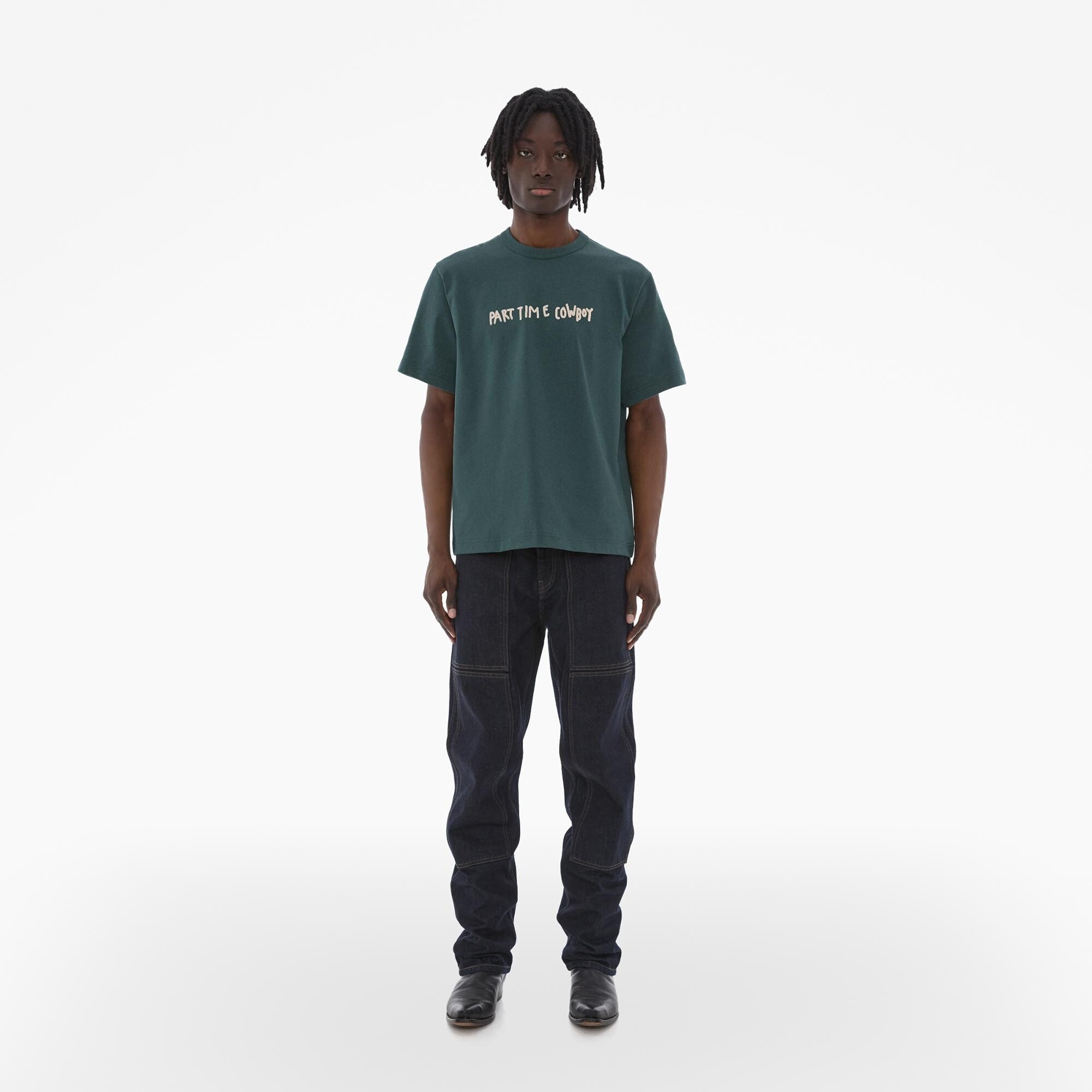 SCRIBBLED COWBOY LOGO TEE - 2