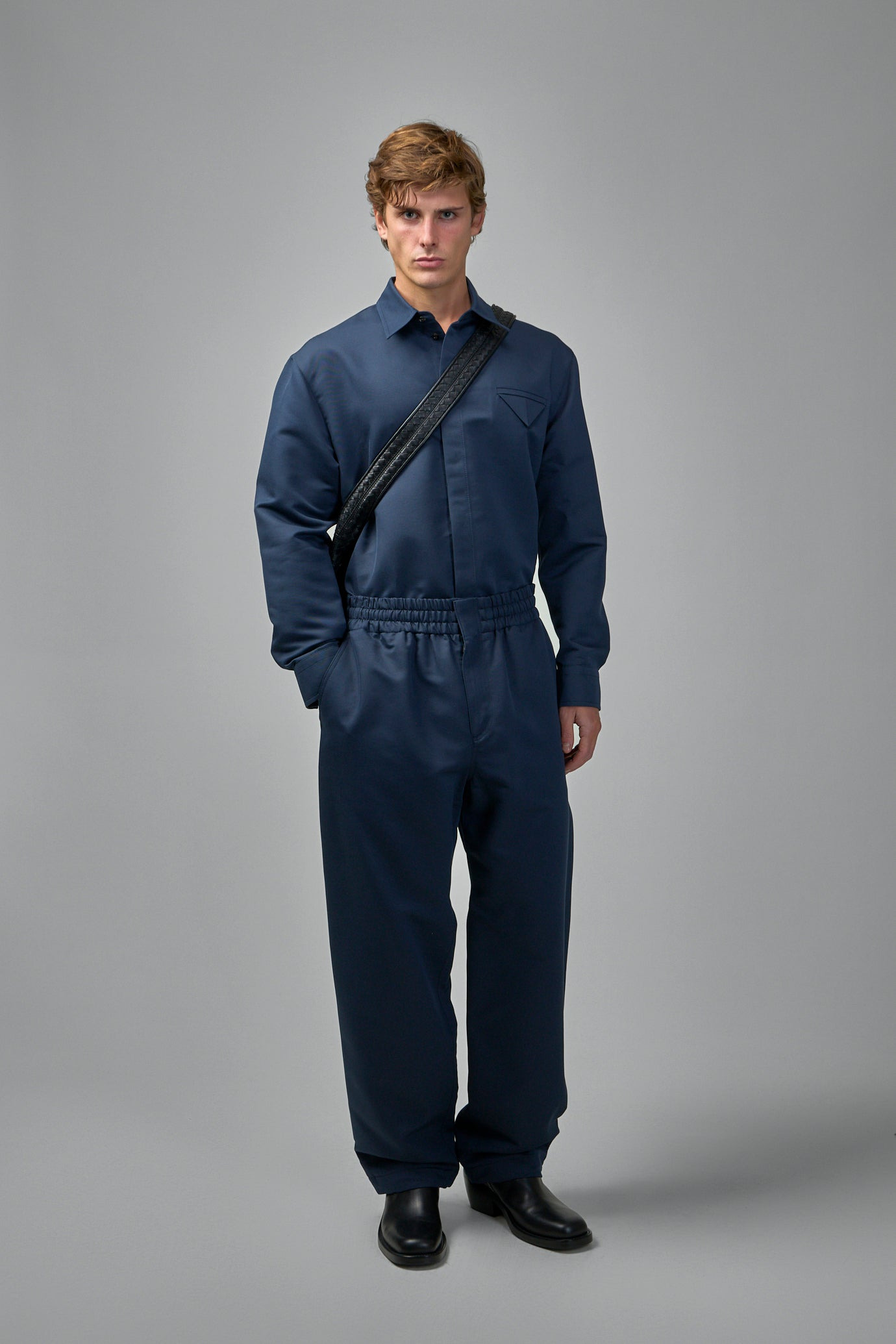 Silk Cotton Twill Trouser - 5