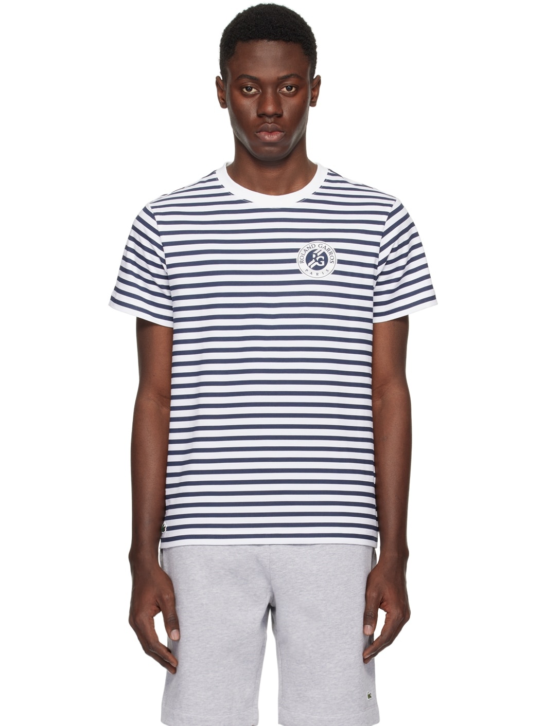 White & Navy Roland Garros Edition T-Shirt - 1