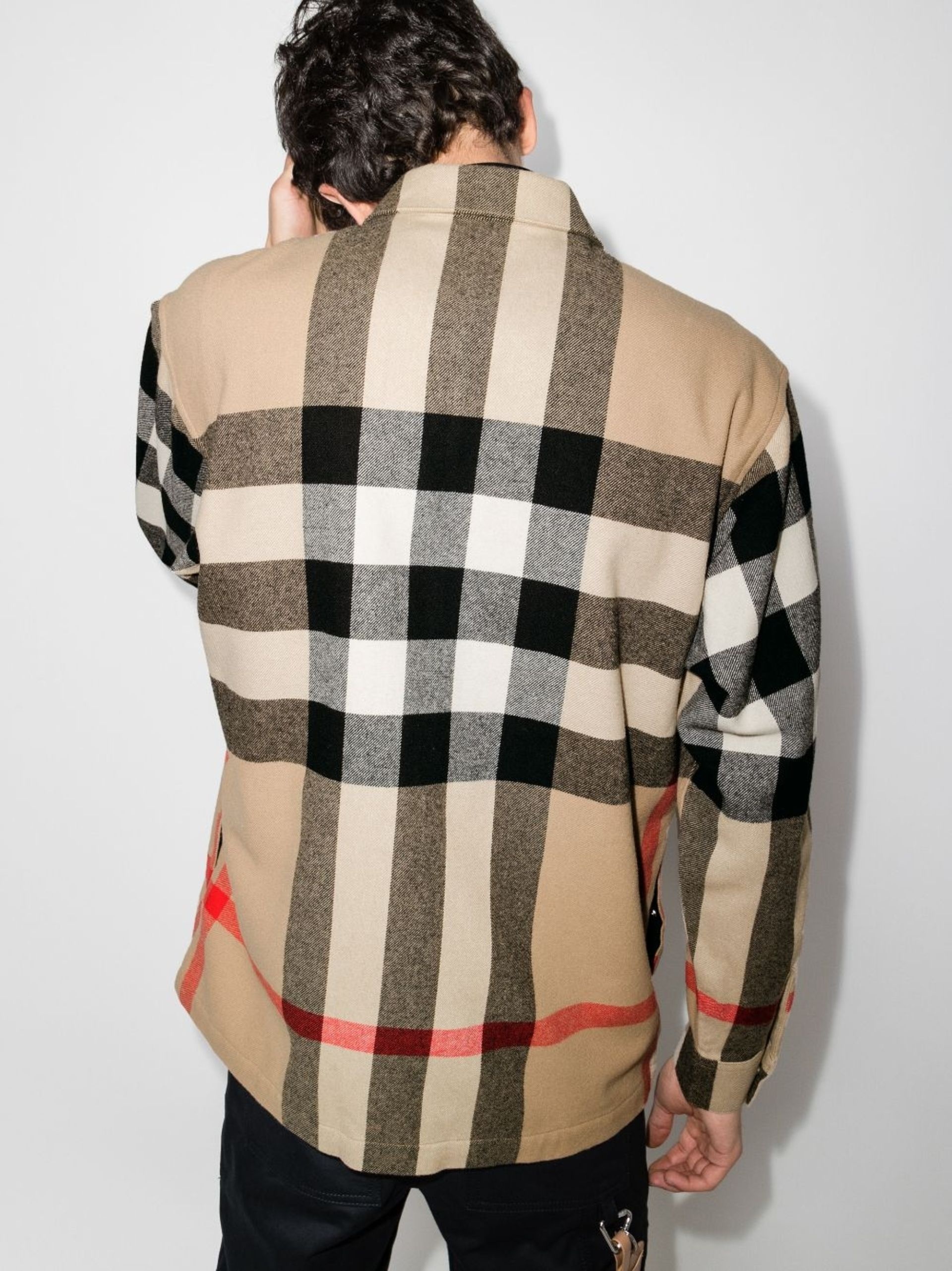 Hague Check wool shirt Jacket - 3