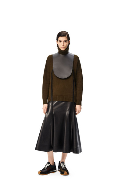 Loewe Anagram embroidered turtleneck sweater in cashmere outlook