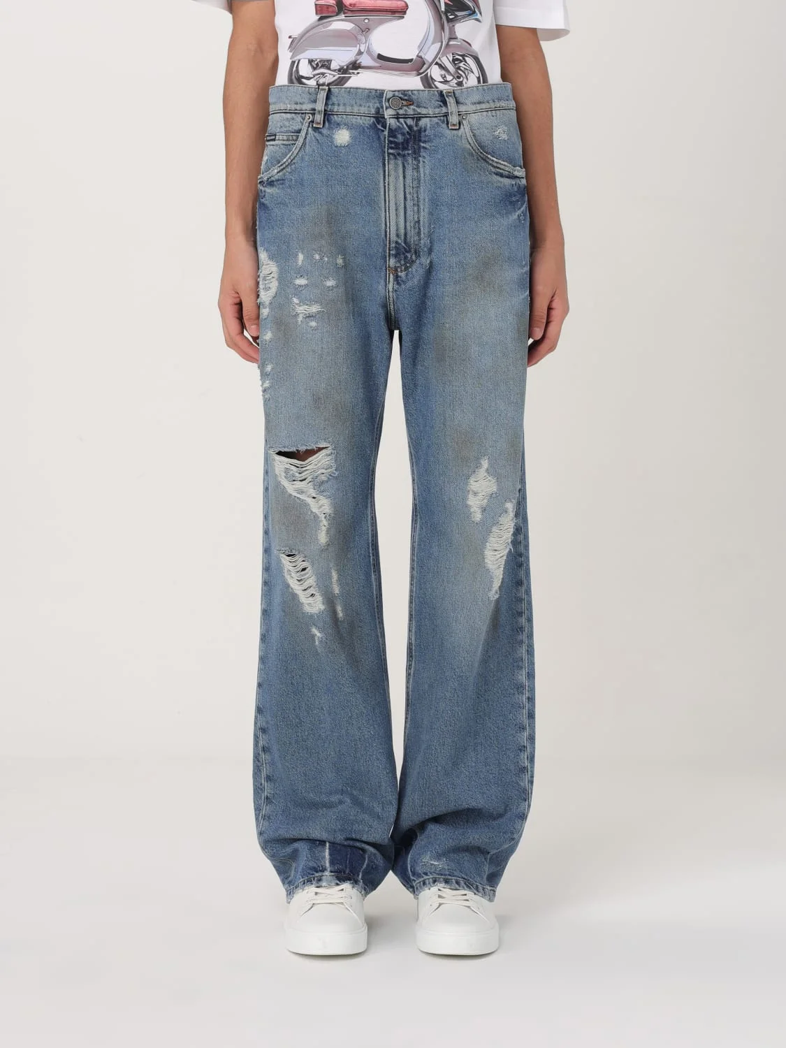 Dolce & Gabbana distressed denim jeans - 1