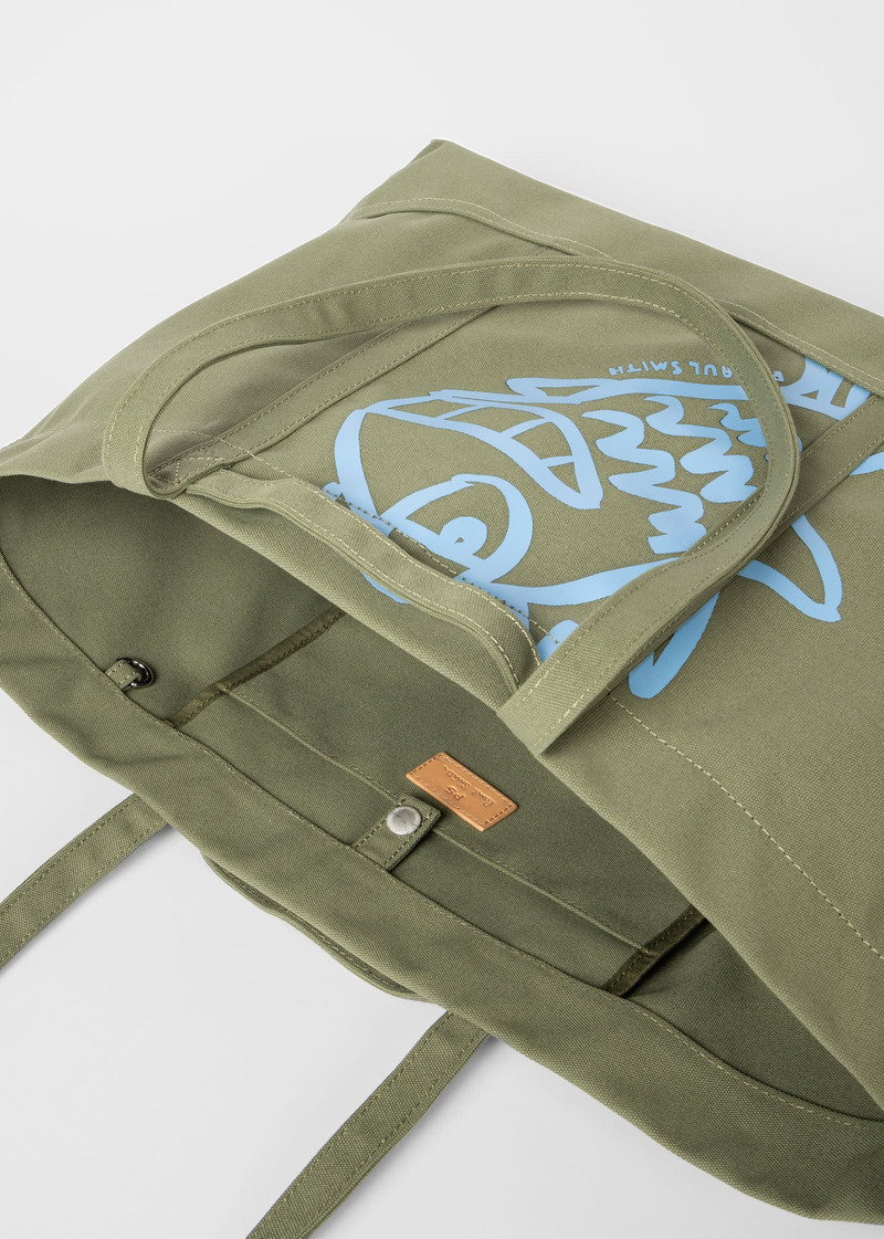 Green 'Fish' Tote Bag 5