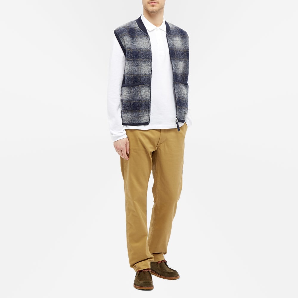 Universal Works Wool Fleece Check Zip Waistcoat - 6