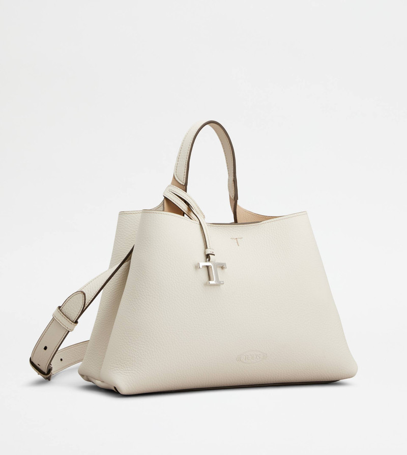 Tod's BAG IN LEATHER SMALL - WHITE, NATURAL outlook