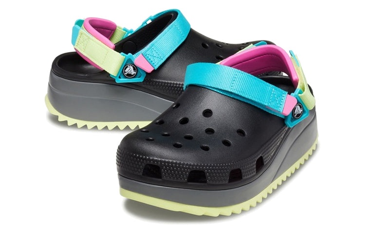 Crocs Classic Hiker Clog 'Black Blue Yellow' 206772-0C4 - 5