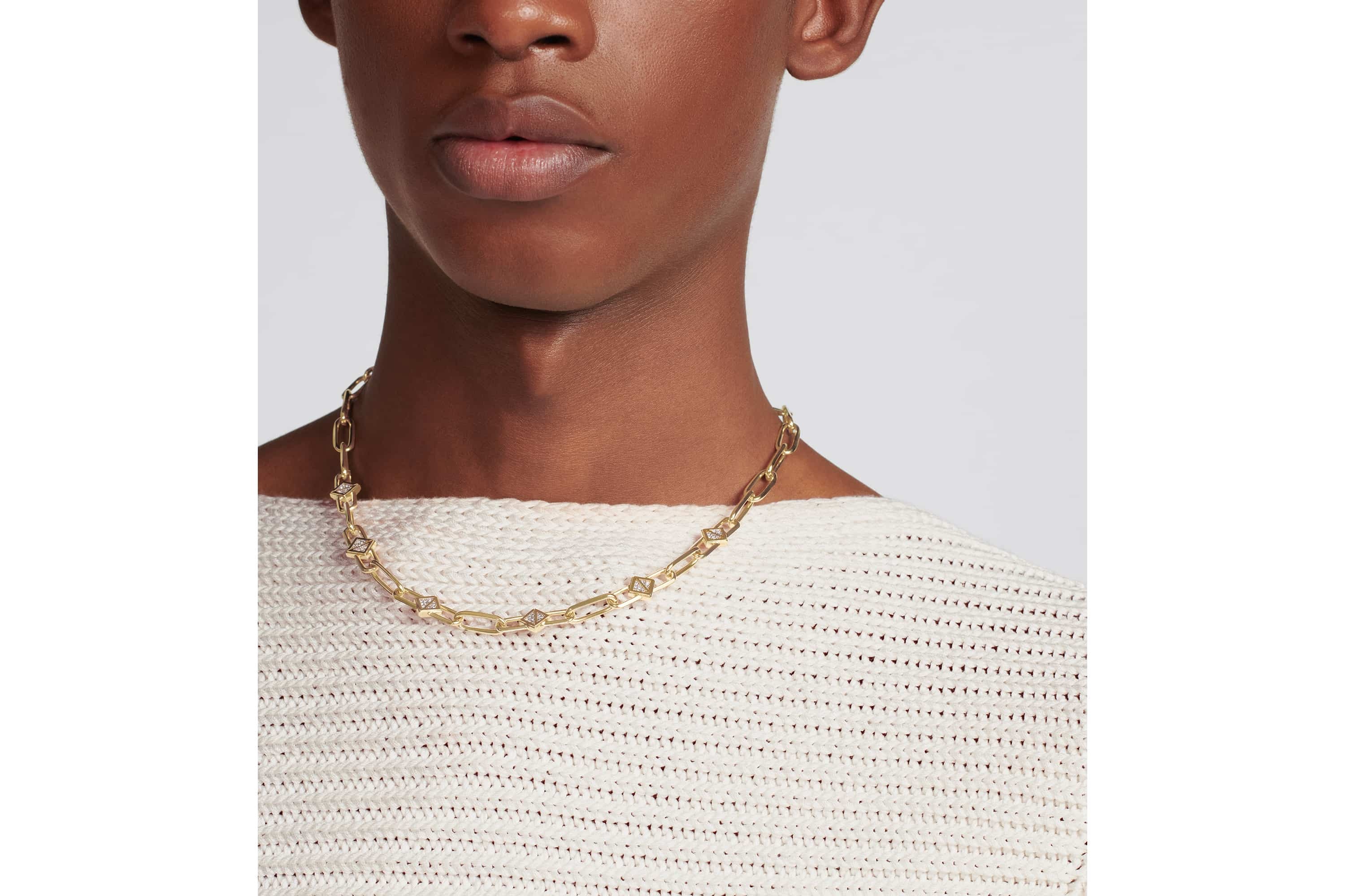 CD Diamond Chain Link Necklace - 2