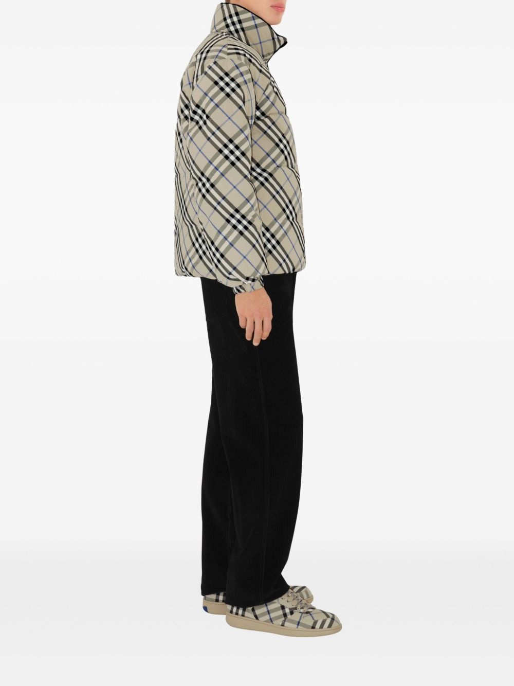 Reversible Check Snowdon puffer jacket - 3
