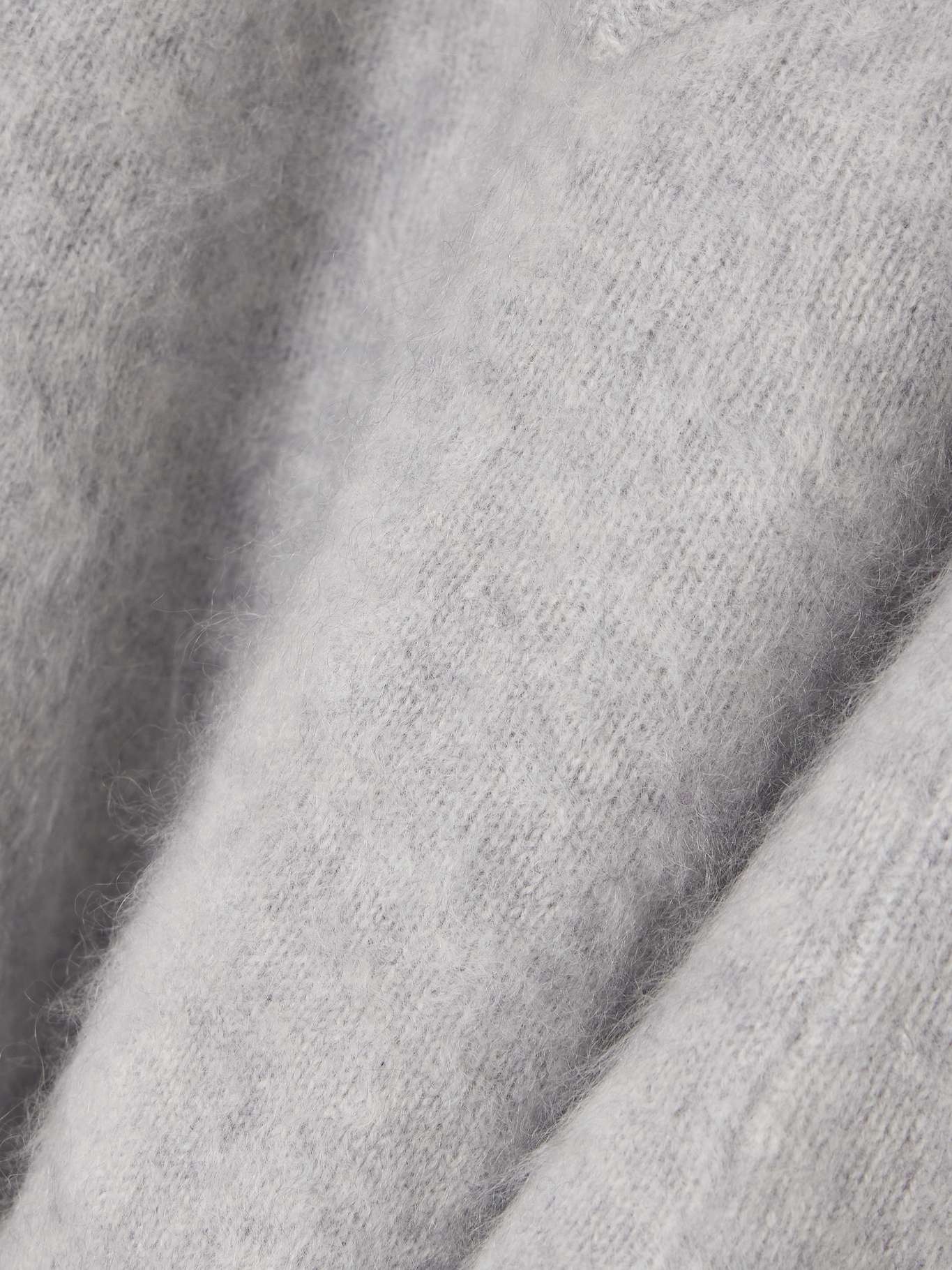 Mallory brushed-cashmere sweater Light gray - 4