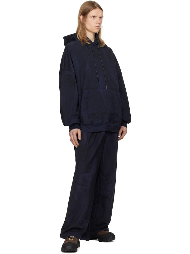 JUUN.J Juun. J Navy Painted Jersey Trousers outlook