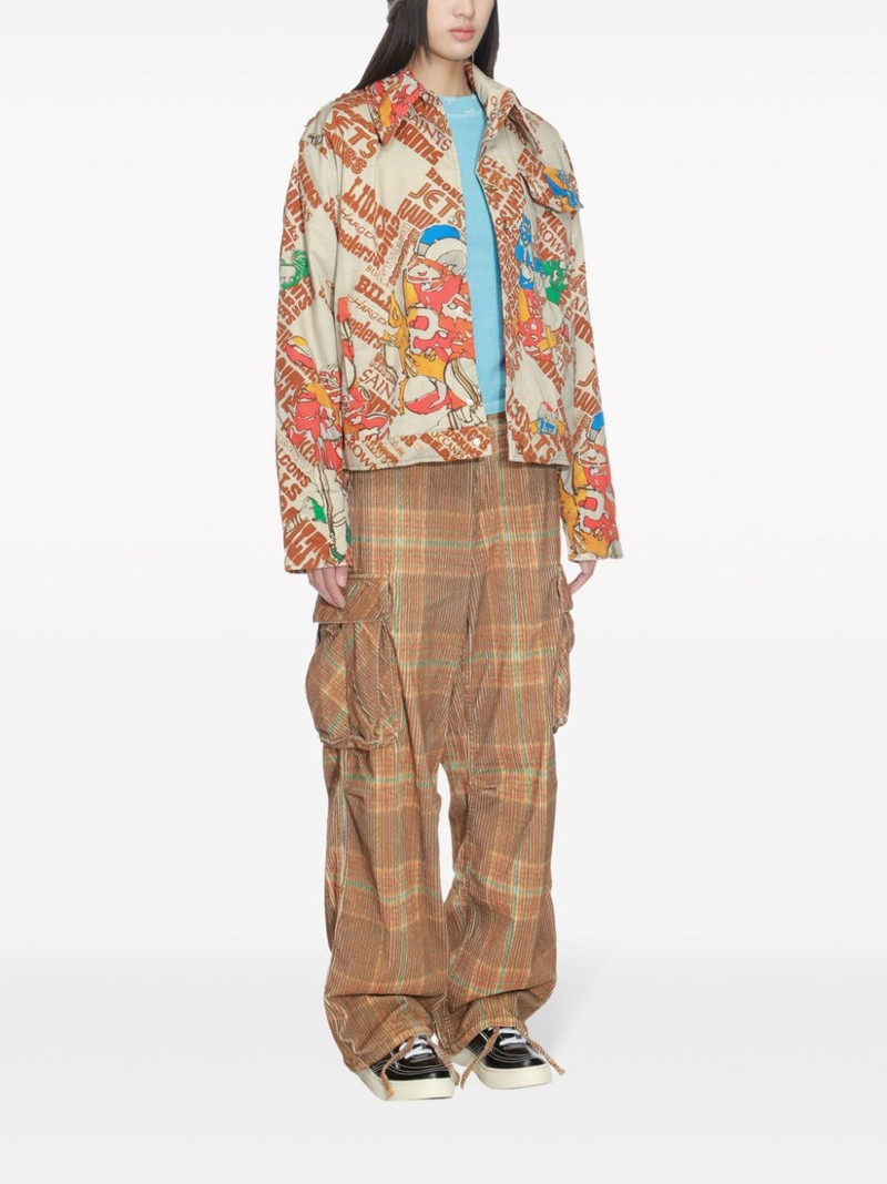 football-print padded jacket 3