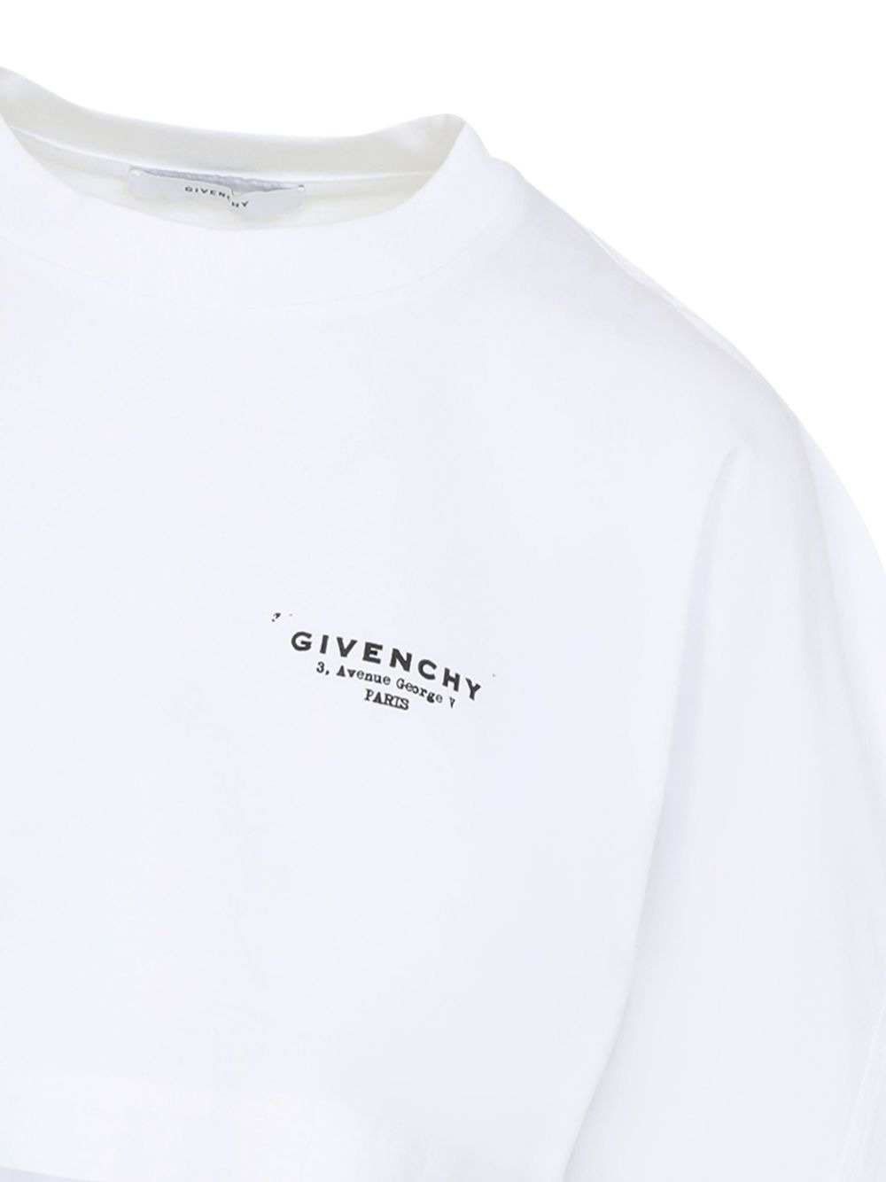 logo-print cropped long-sleeve t-shirt - 3