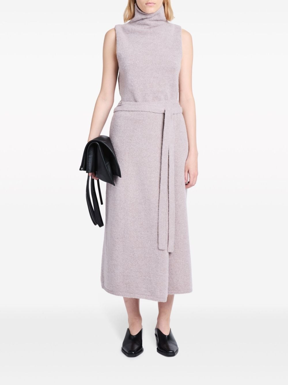 fine-knit high-waist midi skirt - 2
