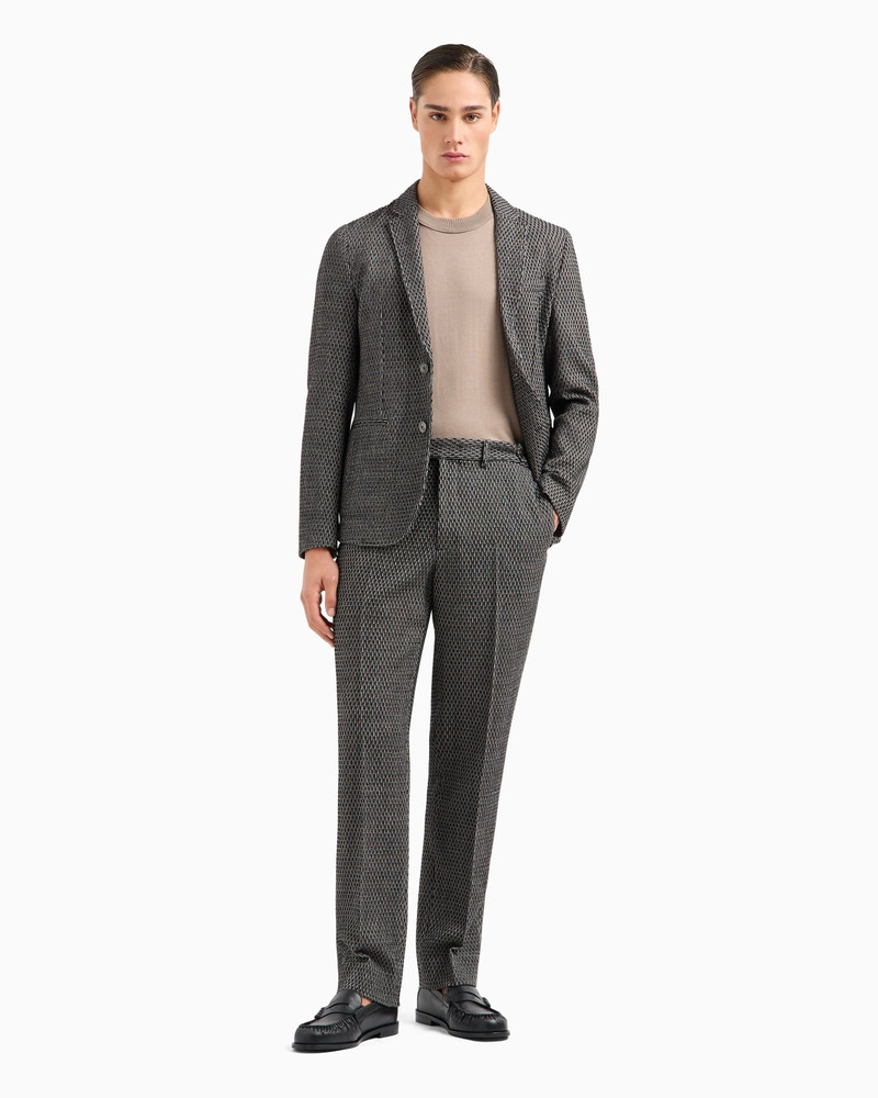 ICON ARMURE VIRGIN WOOL SINGLE-BREASTED JACKET 2