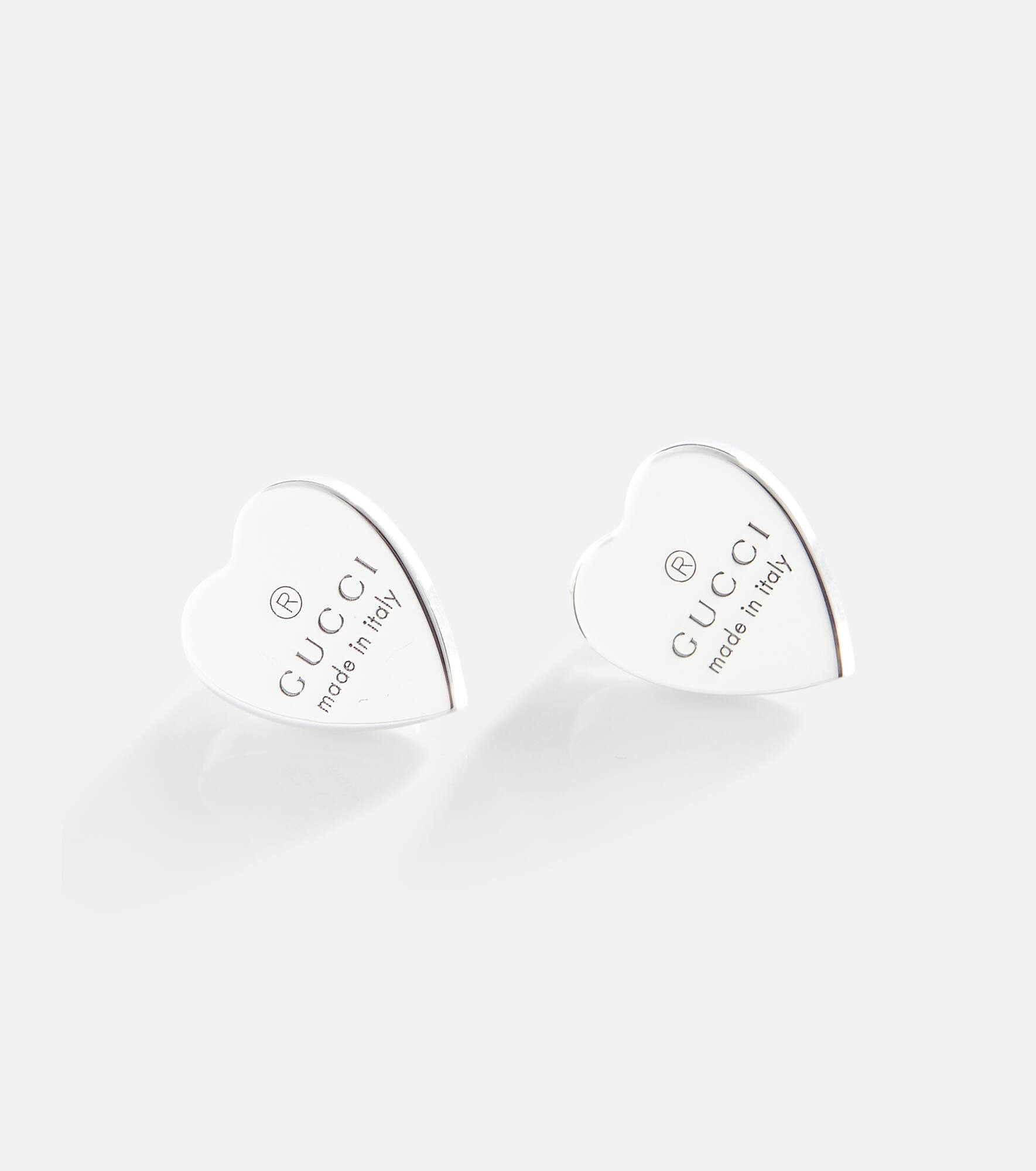 Sterling silver heart earrings - 4